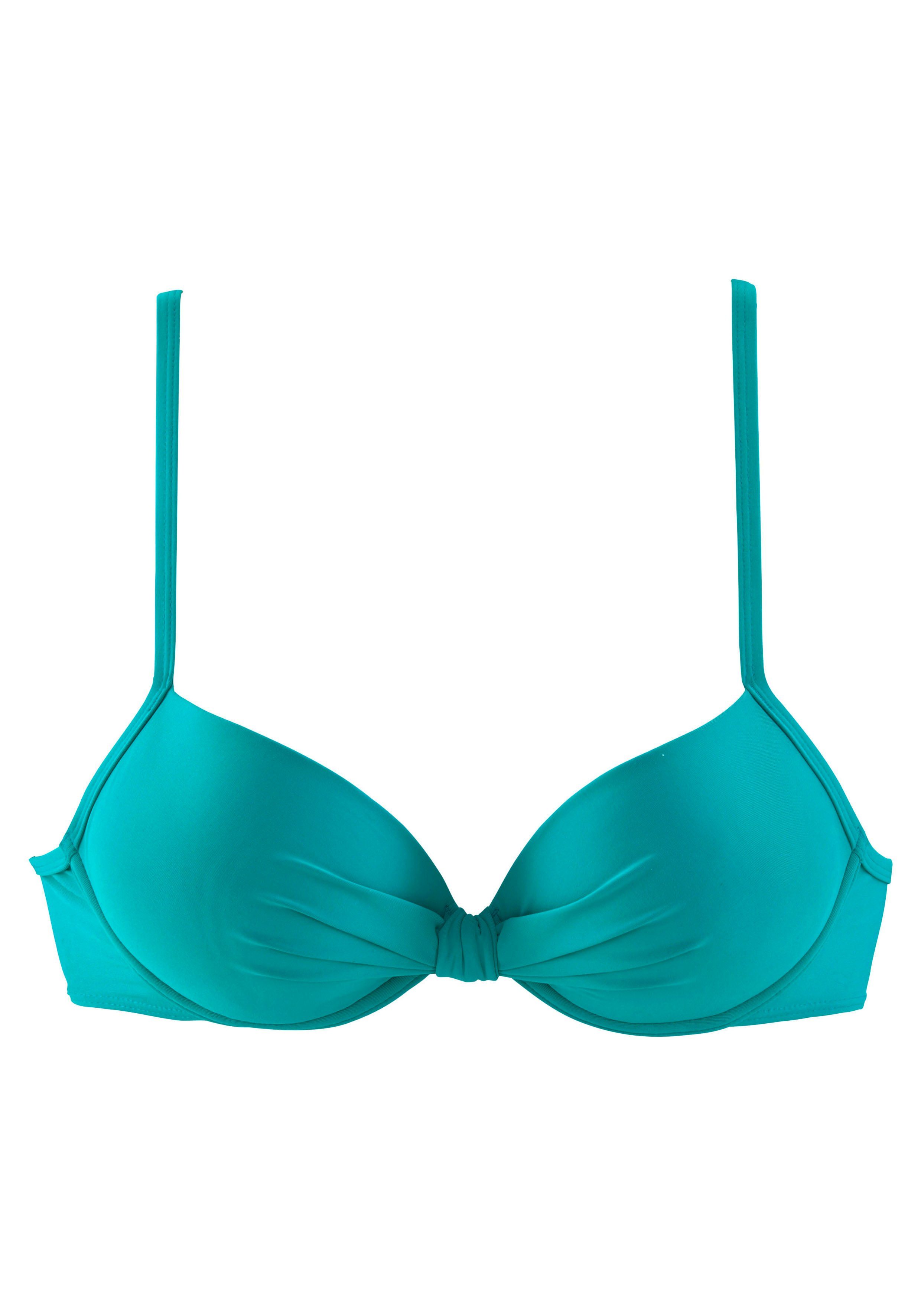 s.Oliver RED LABEL Beachwear Bikinitop met beugels Spain met aangerimpeld midden