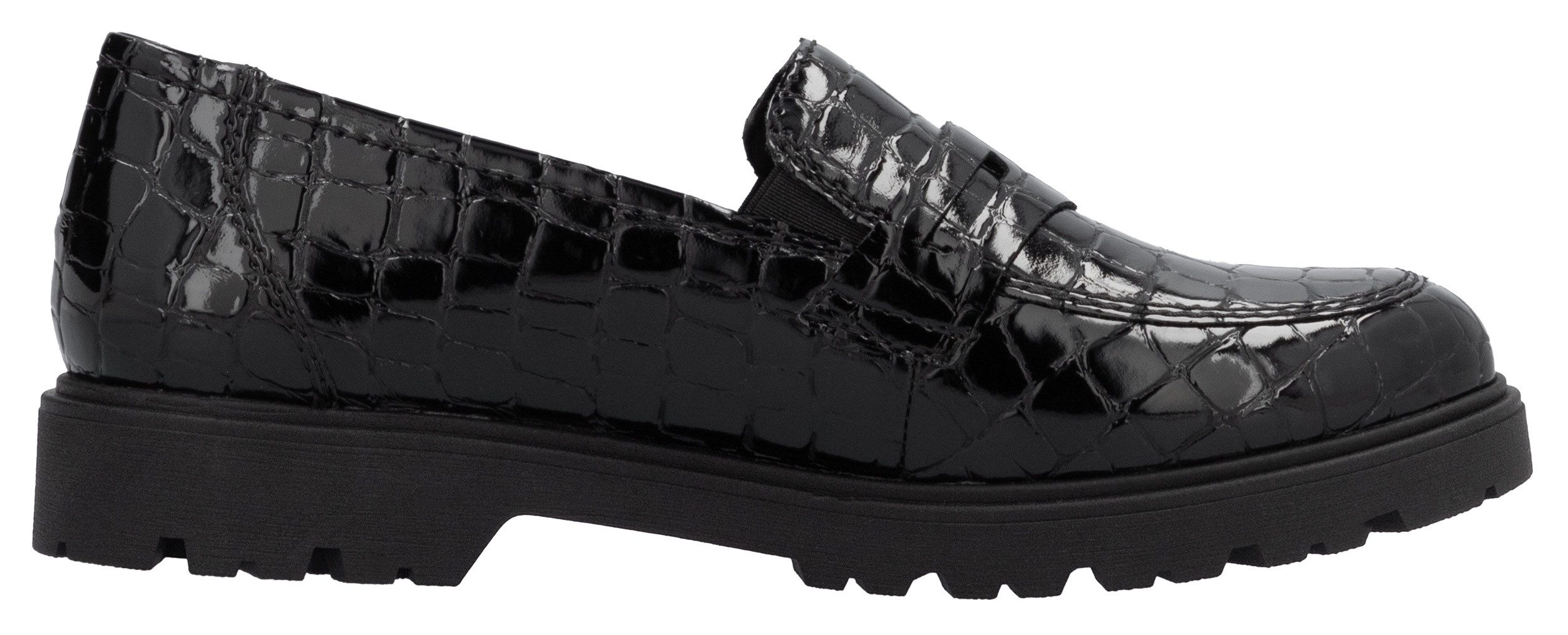 Rieker Loafers slippers, instapschoen, college schoenmet kleine elastieken