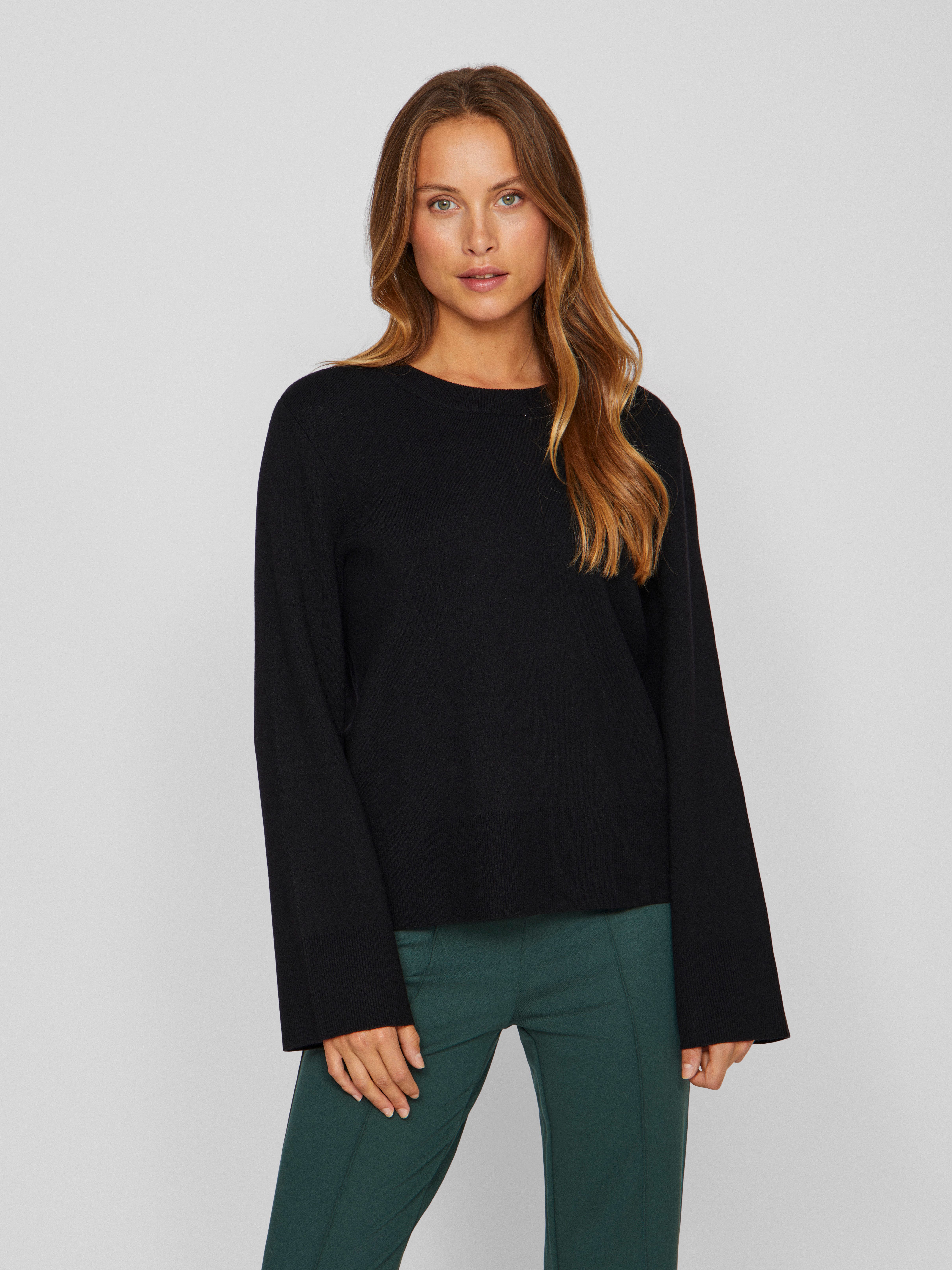 Vila Trui met ronde hals VICASSIE O-NECK L/S KNIT TOP - NOOS