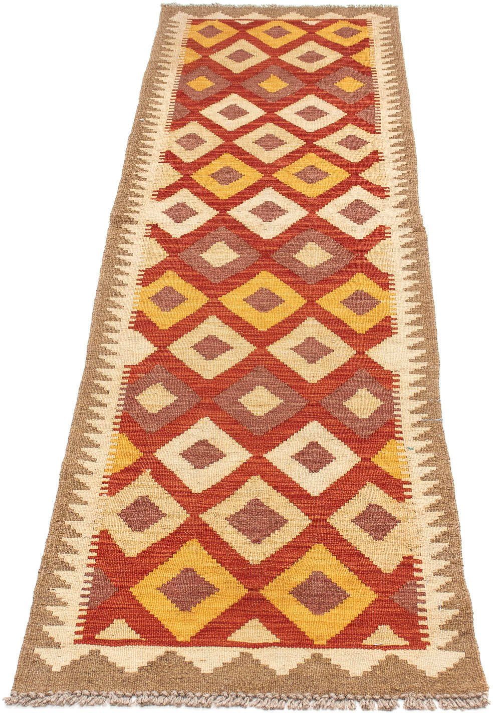morgenland Loper Kelim Maimene strepen 210 x 56 cm Omkeerbaar tapijt