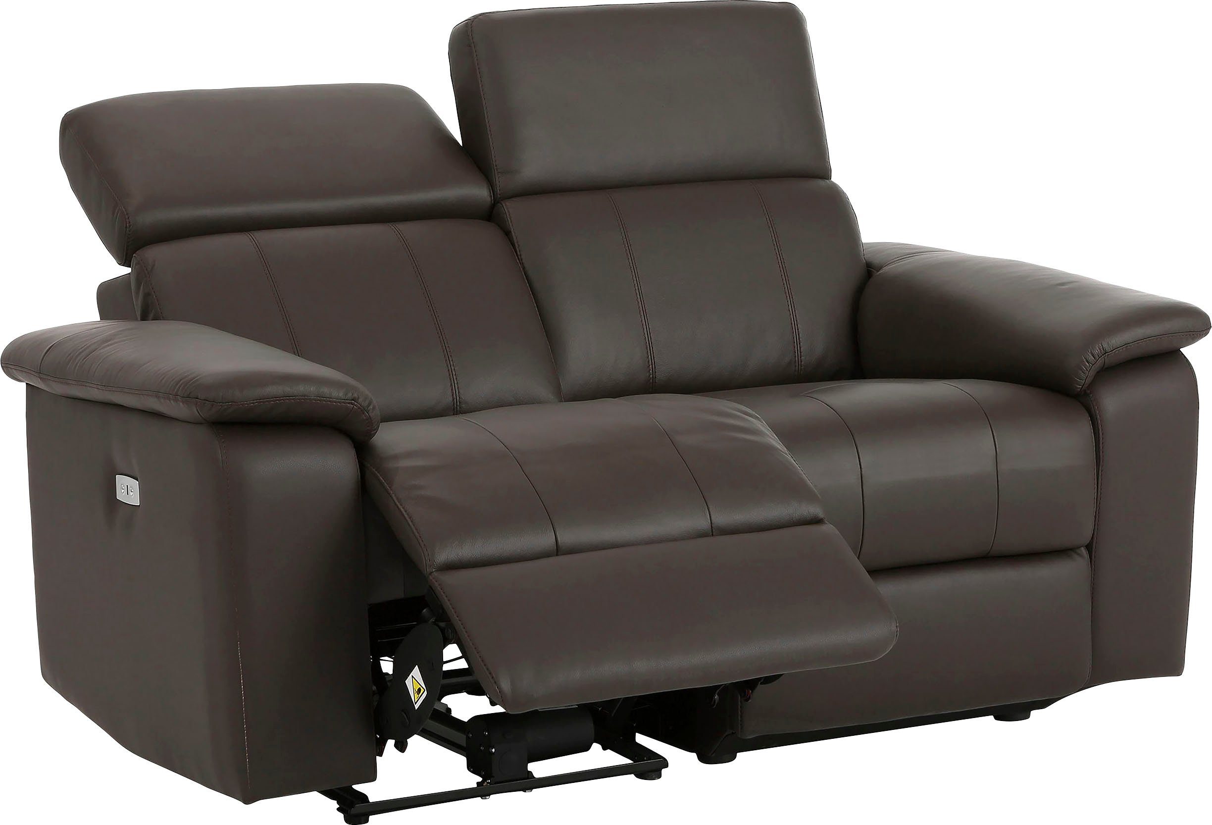 Home affaire 2-zitsbank Binado met handmatige of elektrische relaxfunctie met usb-aansluiting