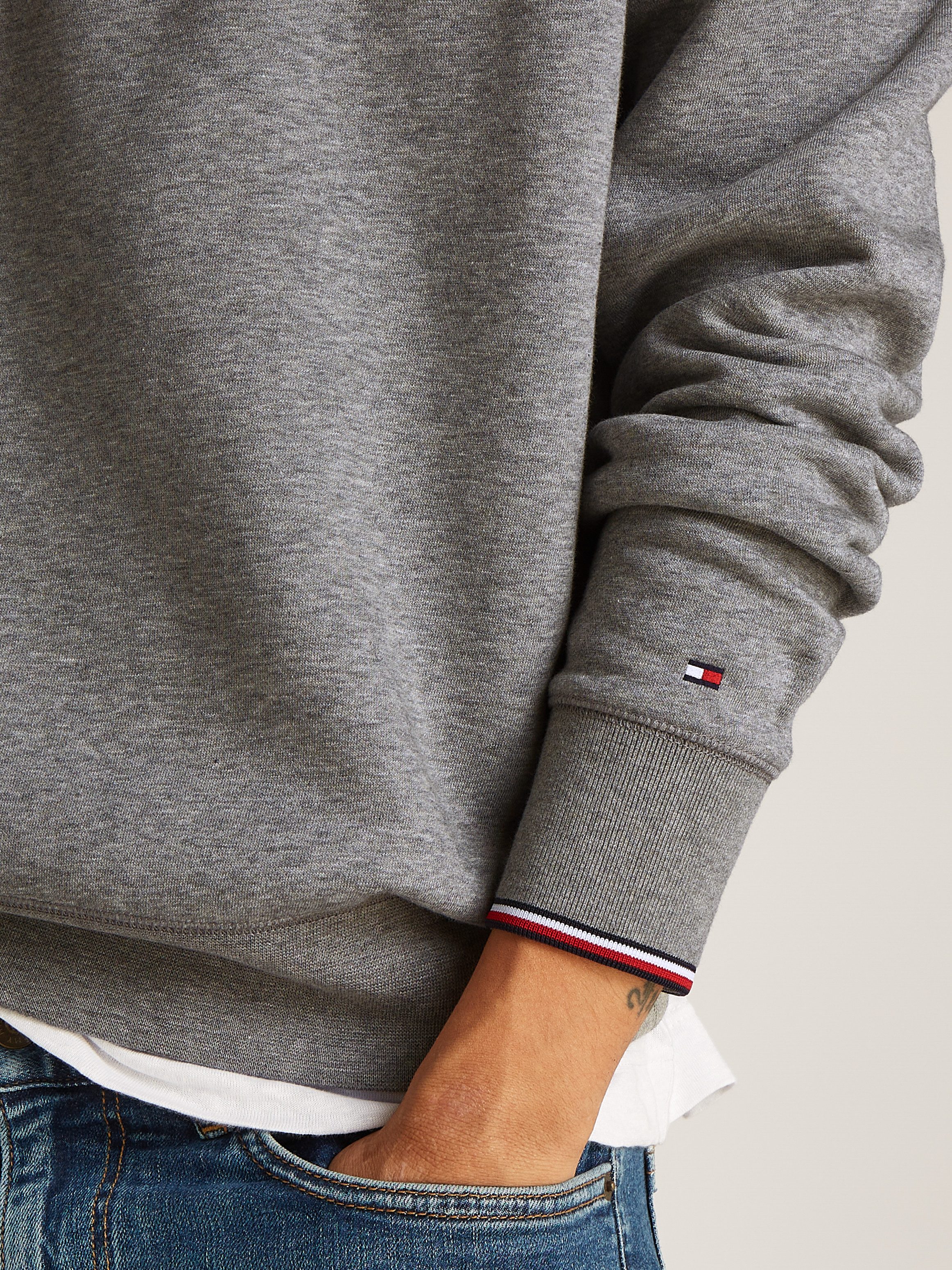 Tommy Hilfiger Sweatshirt TOMMY LOGO TIPPED CREWNECK