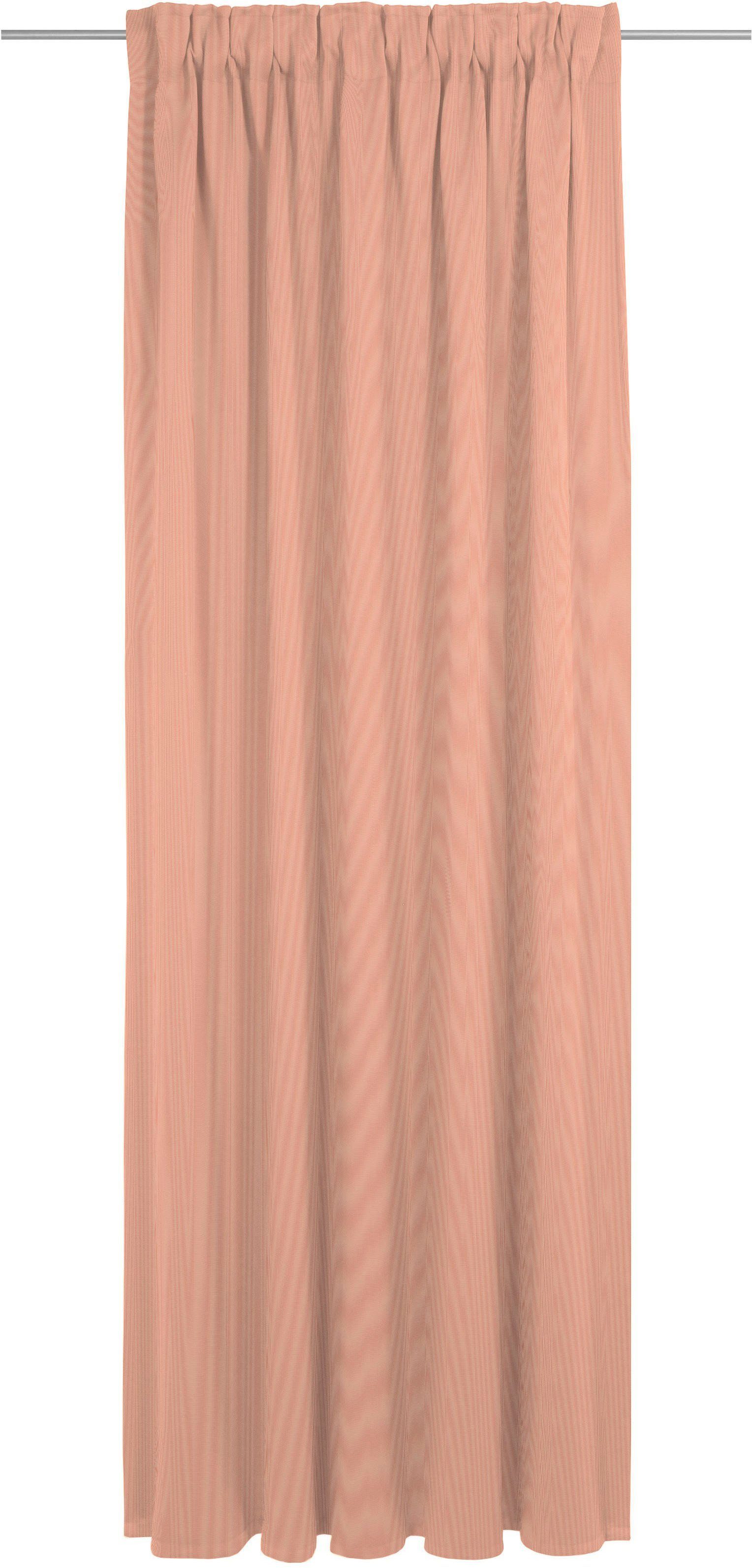 Wirth Gordijn Uni Collection (1 stuk) kant & klaar gordijnen maat 142 cm x 235 cm oranje