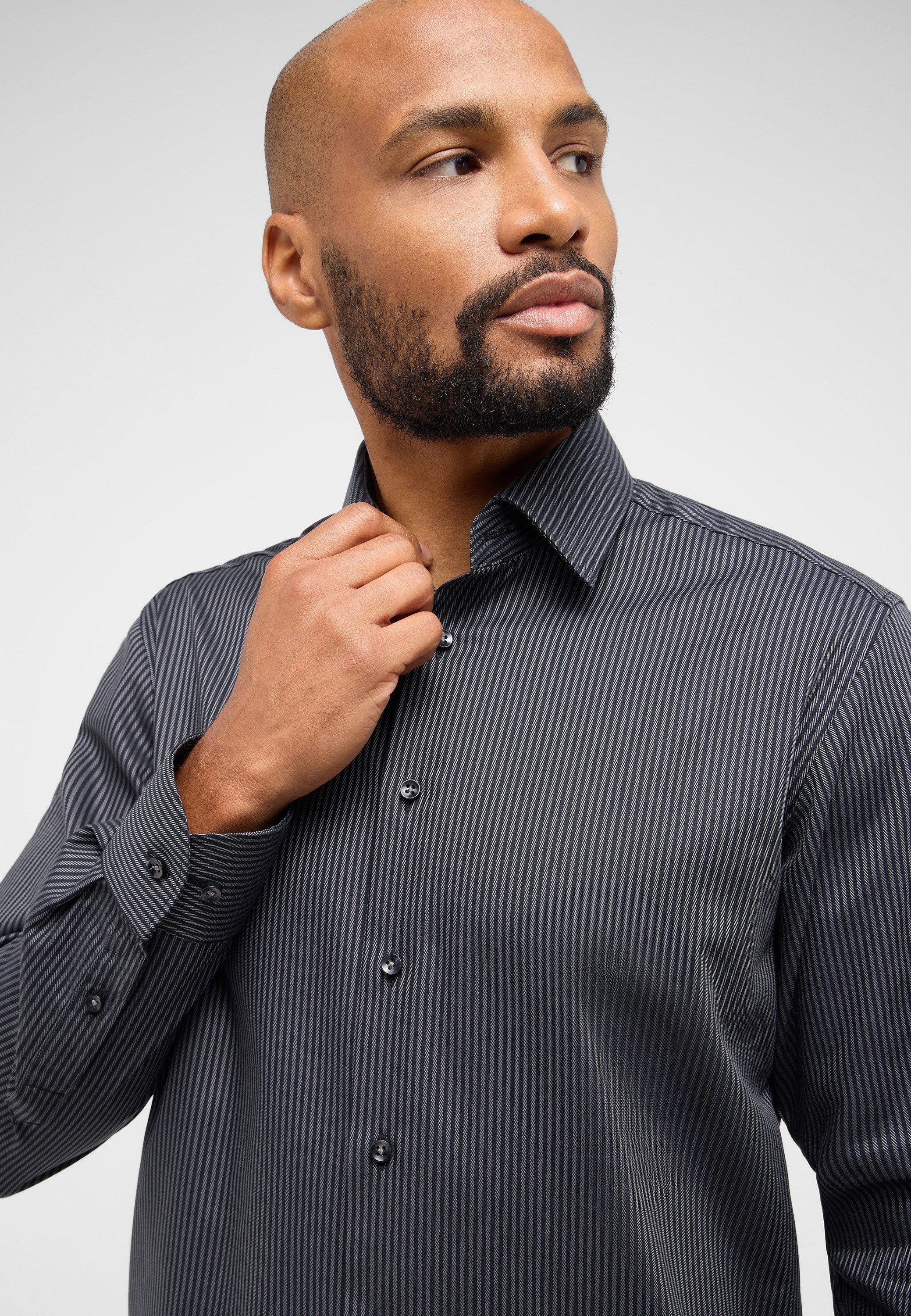 Eterna Overhemd met lange mouwen MODERN FIT NON IRON (strijkvrij)