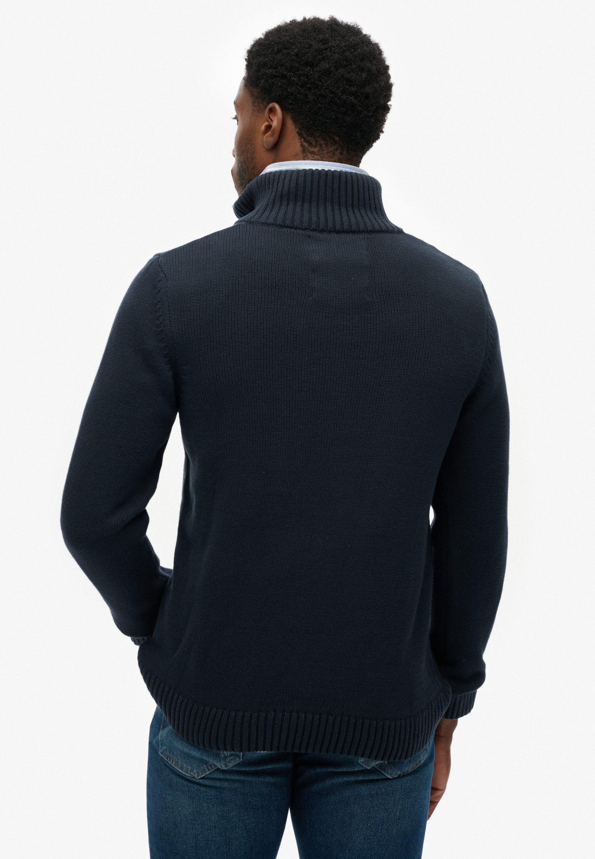 Superdry Gebreide trui COTTON KNIT HENLEY