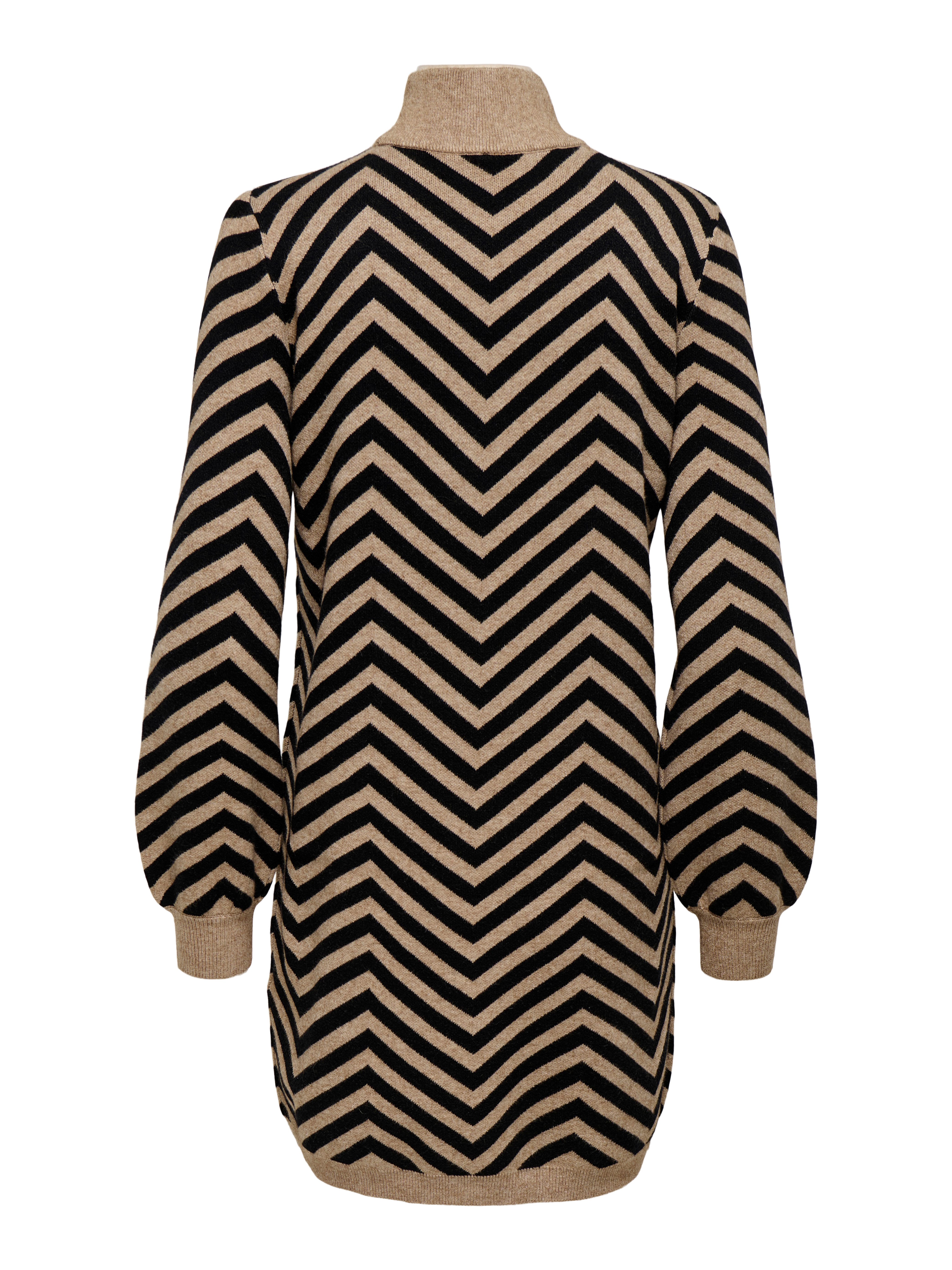 Only Gebreide jurk ONLJULIA LS HIGHNECK PATTERN DRESS KNT