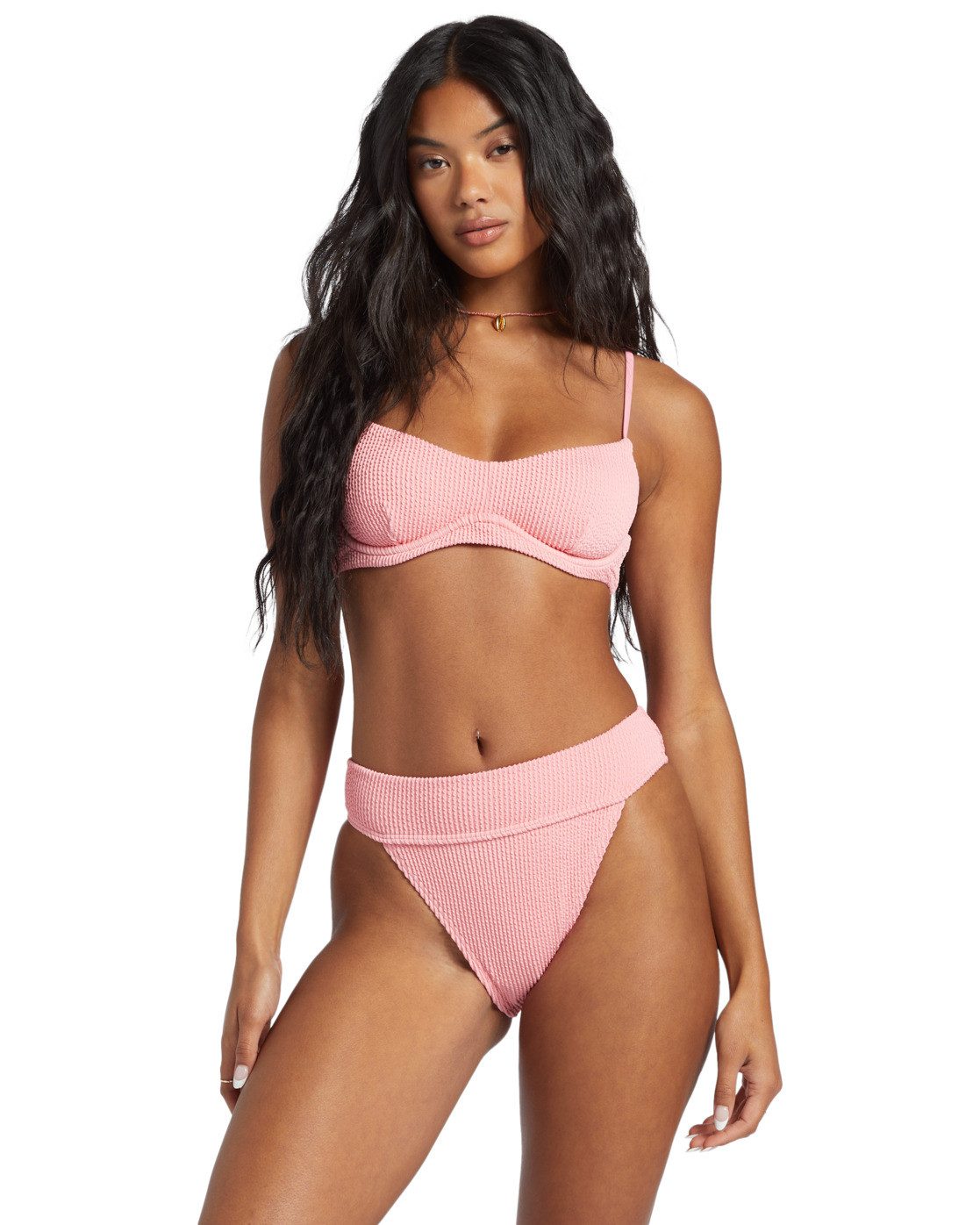 Billabong Zwemshirt Summer High Kensley dames tankini's met beugel maat S roze
