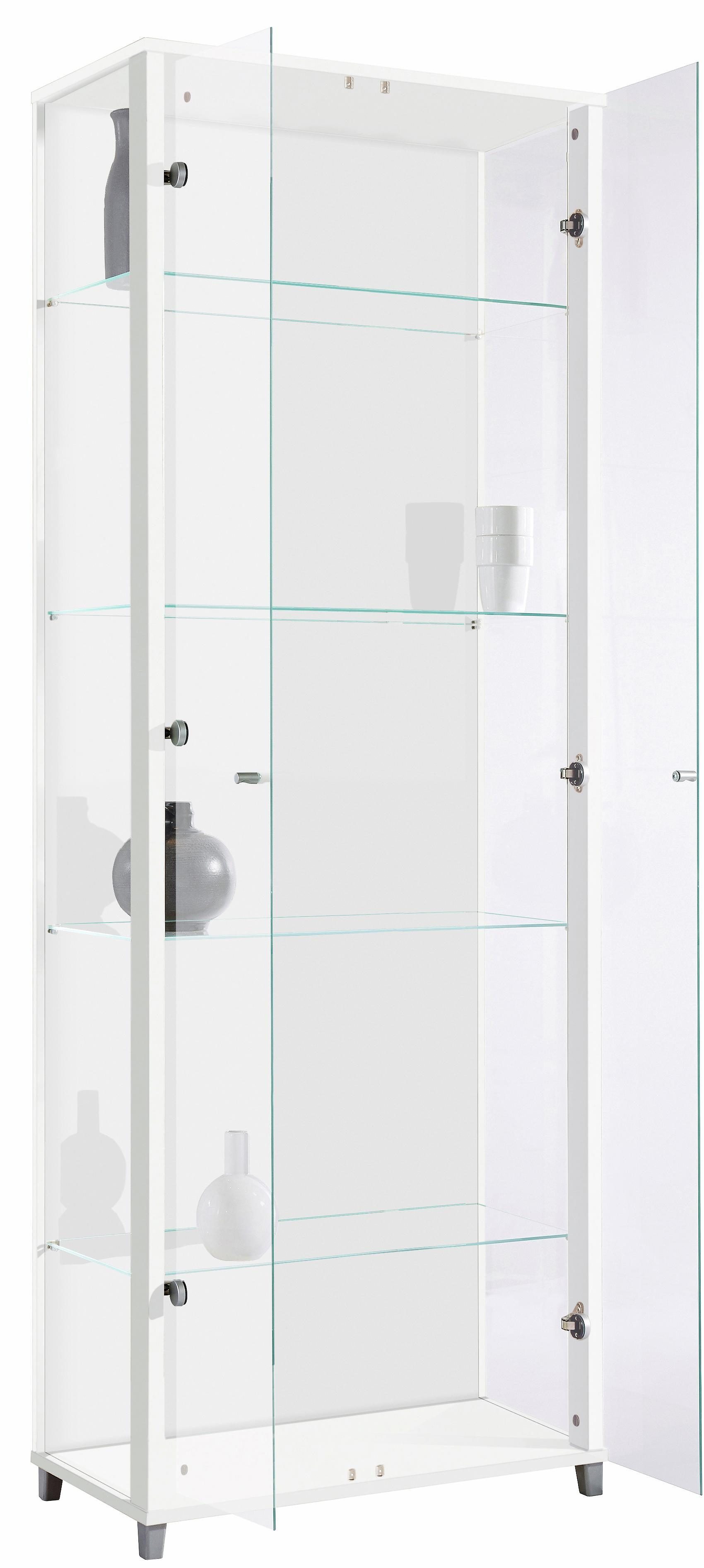 fif möbel Vitrinekast OPTIMA Standvitrine, vitrinekast, glazen vitrine, verzamelvitrine