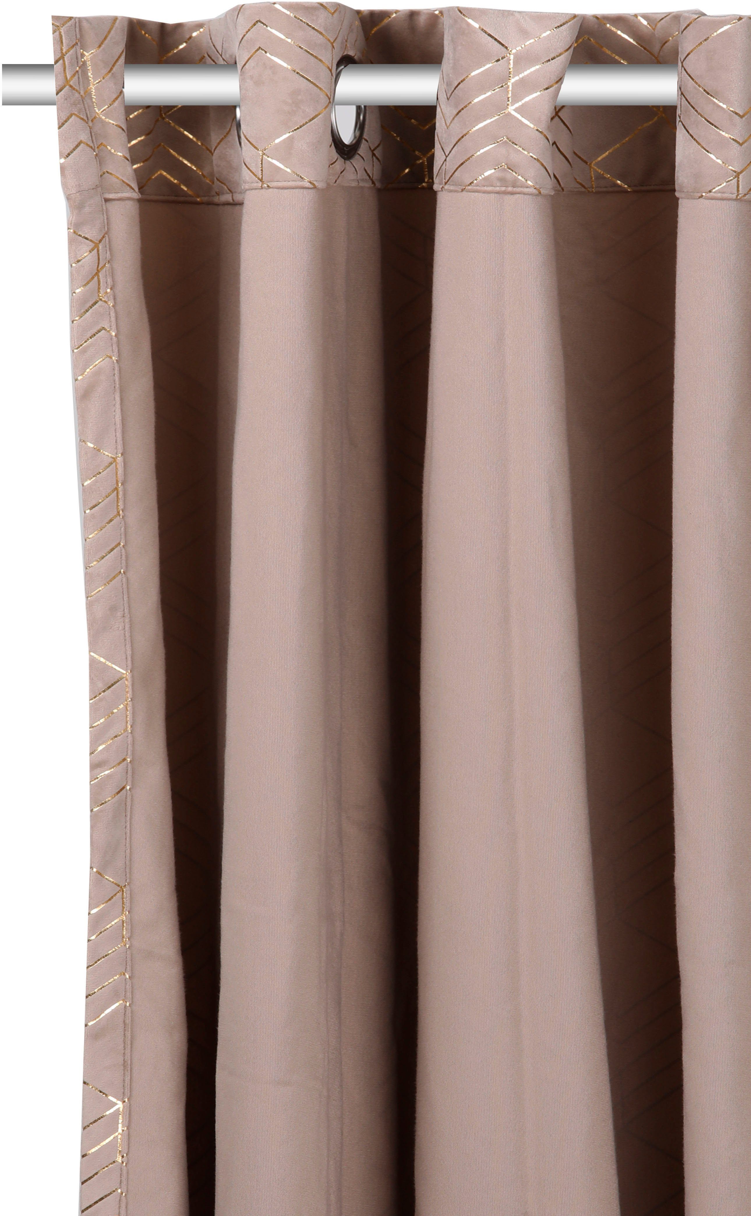 my home Gordijn Velvet Foil (2 stuks)