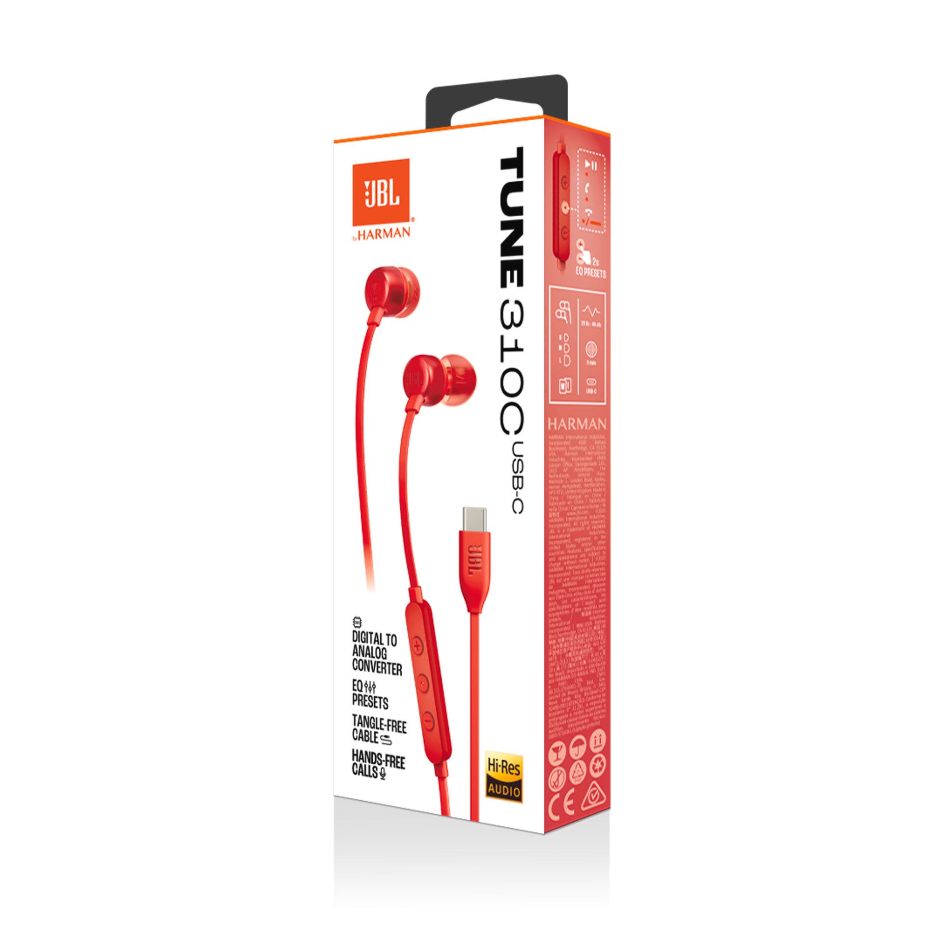 JBL In-ear koptelefoon Tune 310C