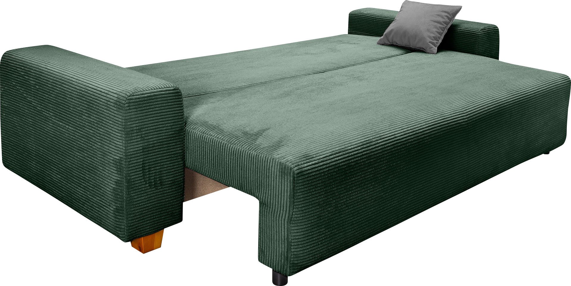 COLLECTION AB Slaapbank Yves Bedfunctie, bedlade, bonnellvering, rugkussen, sierkussen