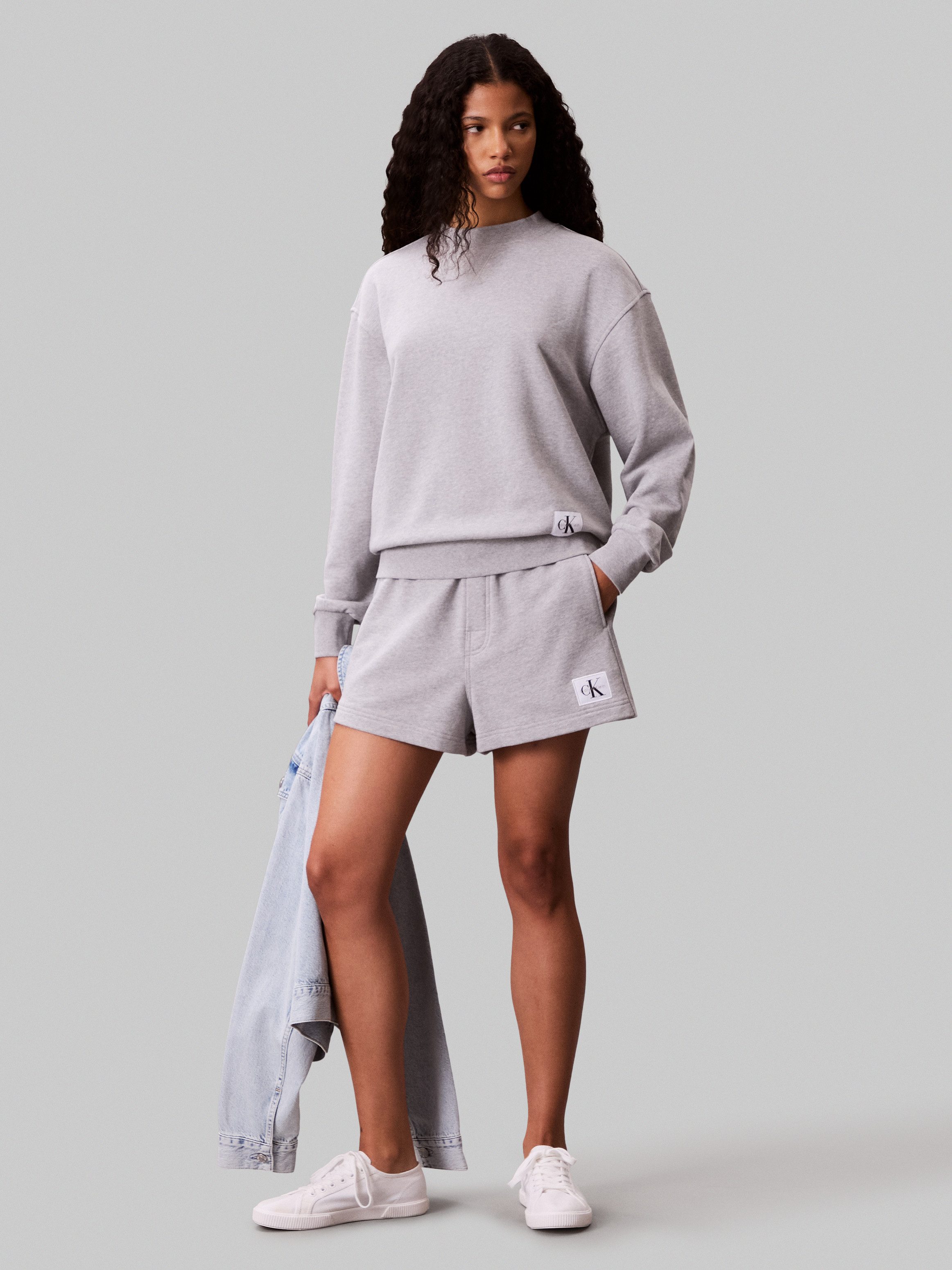 Calvin Klein Sweatshort A - FRNCH TRRY BDG L Met elastische taille