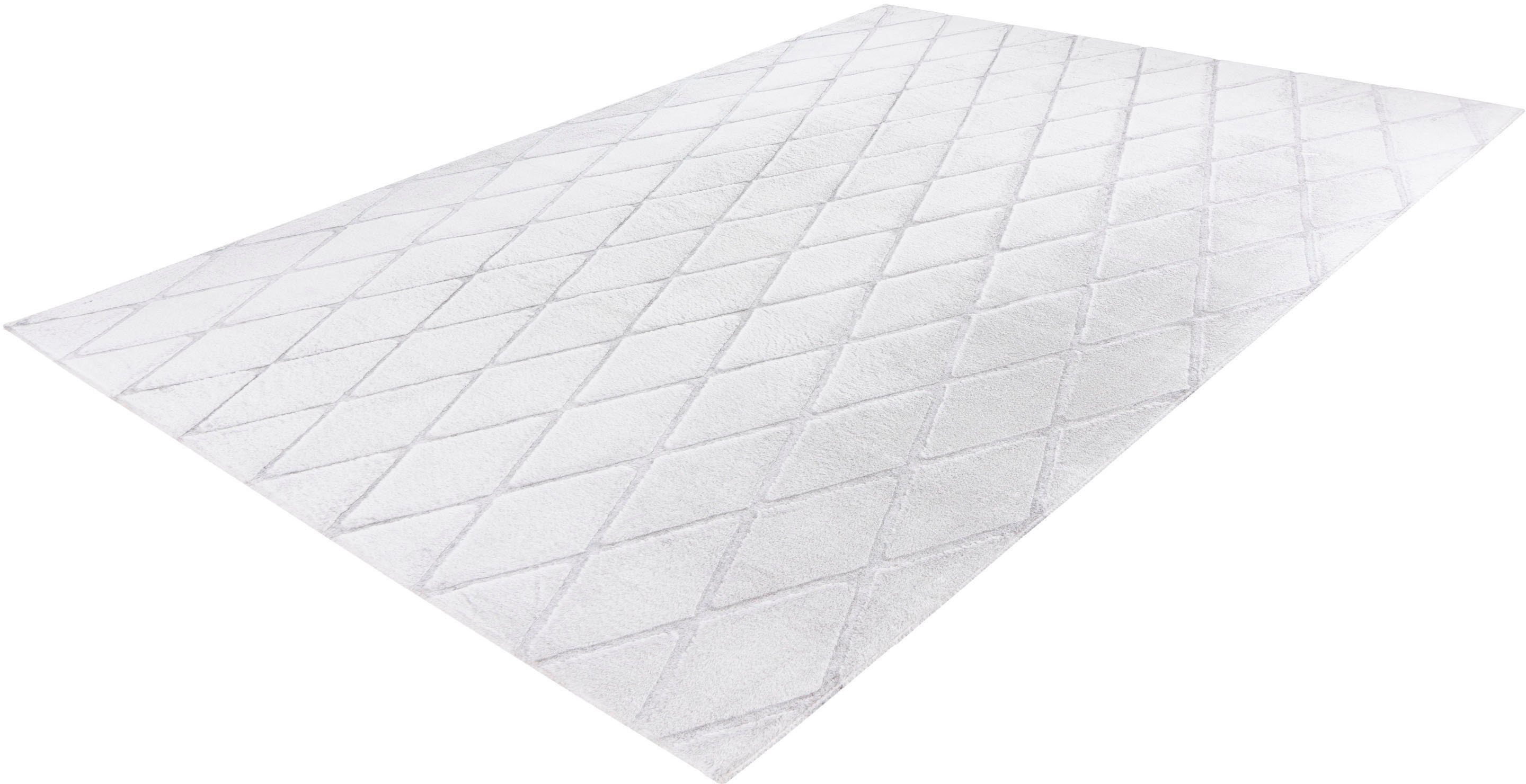 calo-deluxe Vloerkleed Jardan-2000 bijzonder zacht door microvezel, ruitdessin