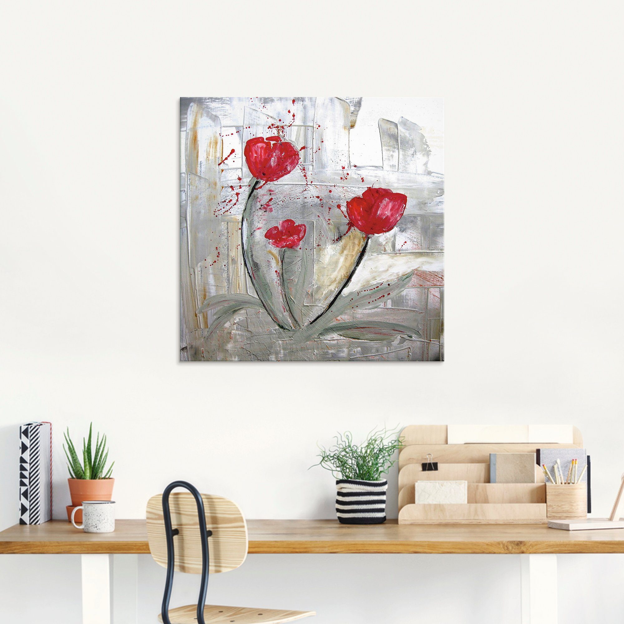 Artland Print op glas Familie in verschillende maten