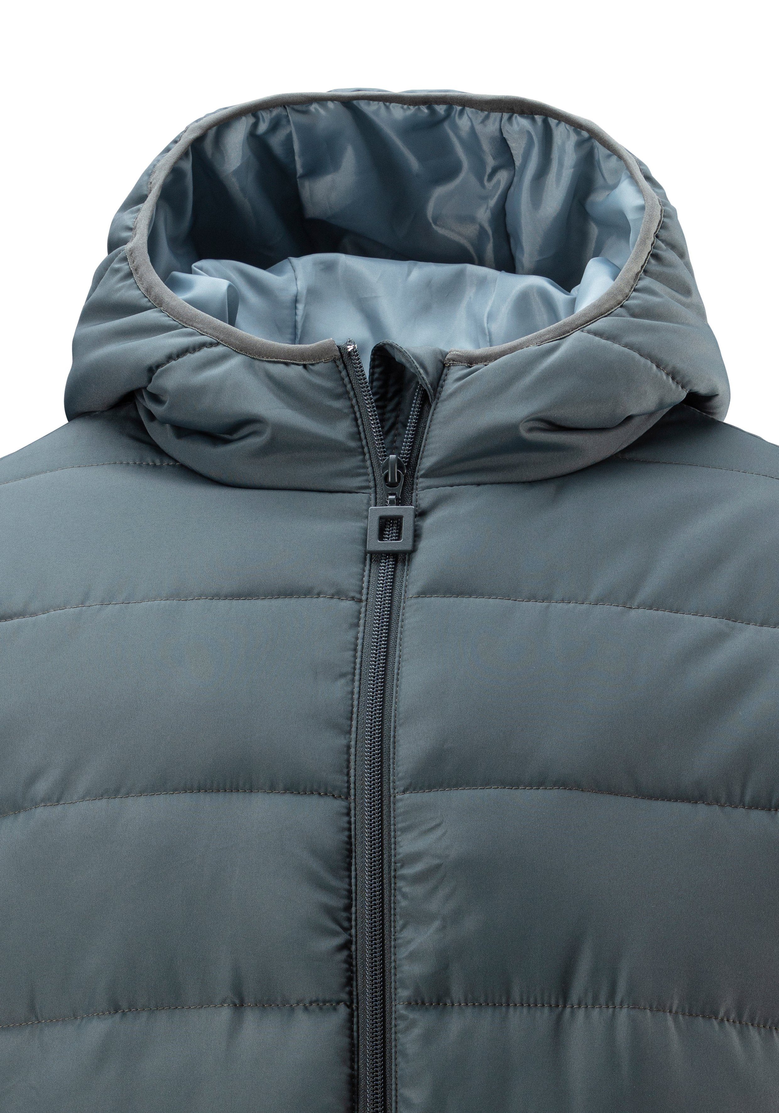 John Devin Gewatteerde jas Outdoorjacke met gebreide boorden