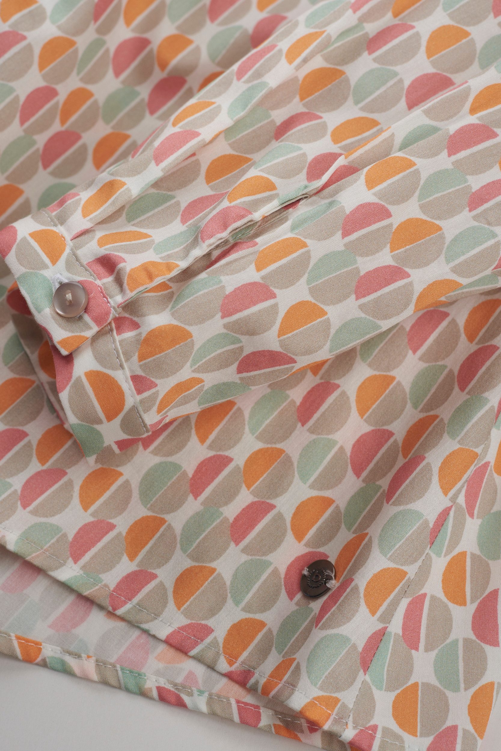 Bugatti Blouse met lange mouwen met verborgen knoopsluiting