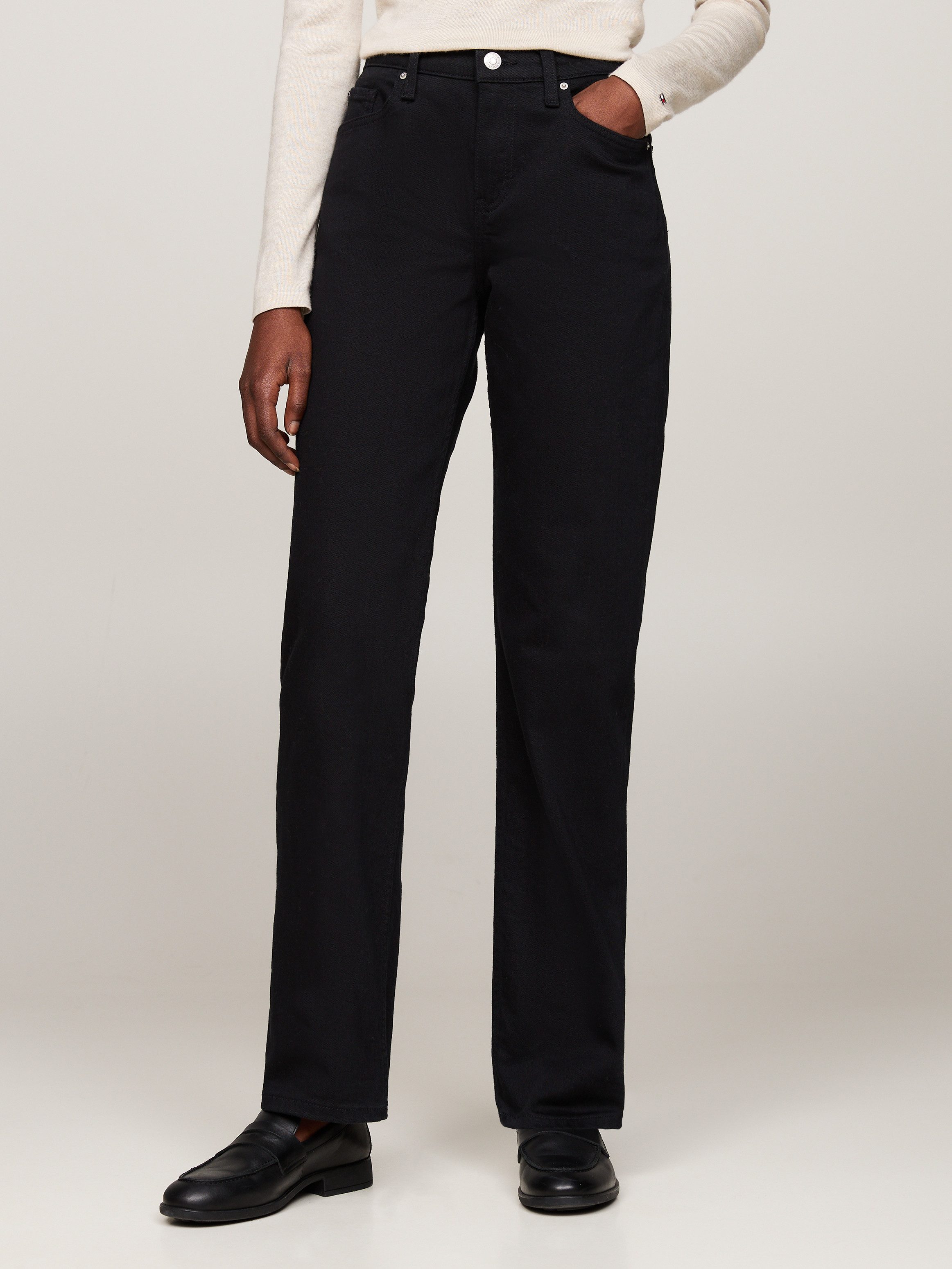 Tommy Hilfiger Straight jeans CLASSIC STRAIGHT RW STAY BLACK