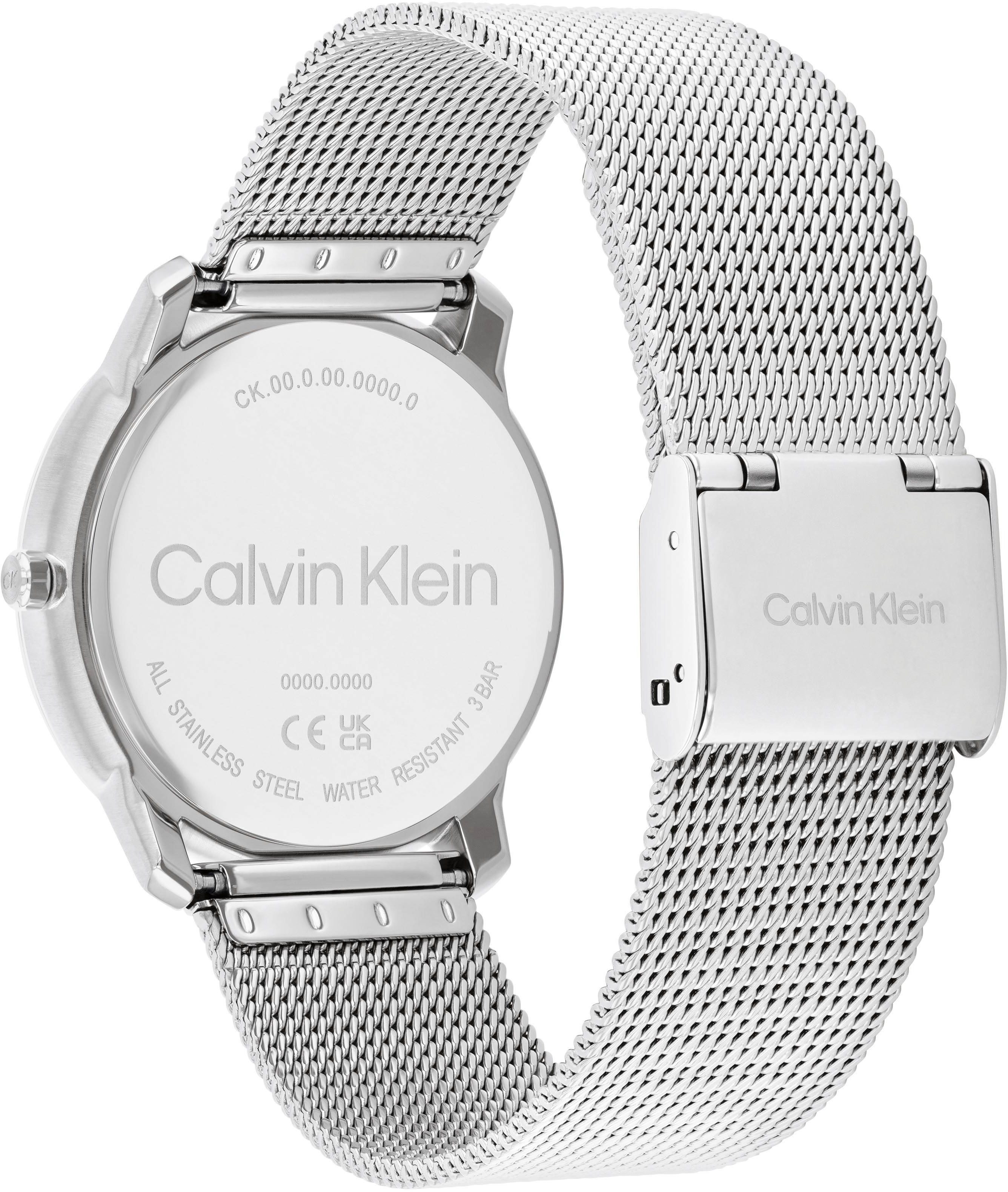 Calvin Klein Kwartshorloge CK ICONIC 35 mm Horloge, dameshorloge, stalen band, analoog