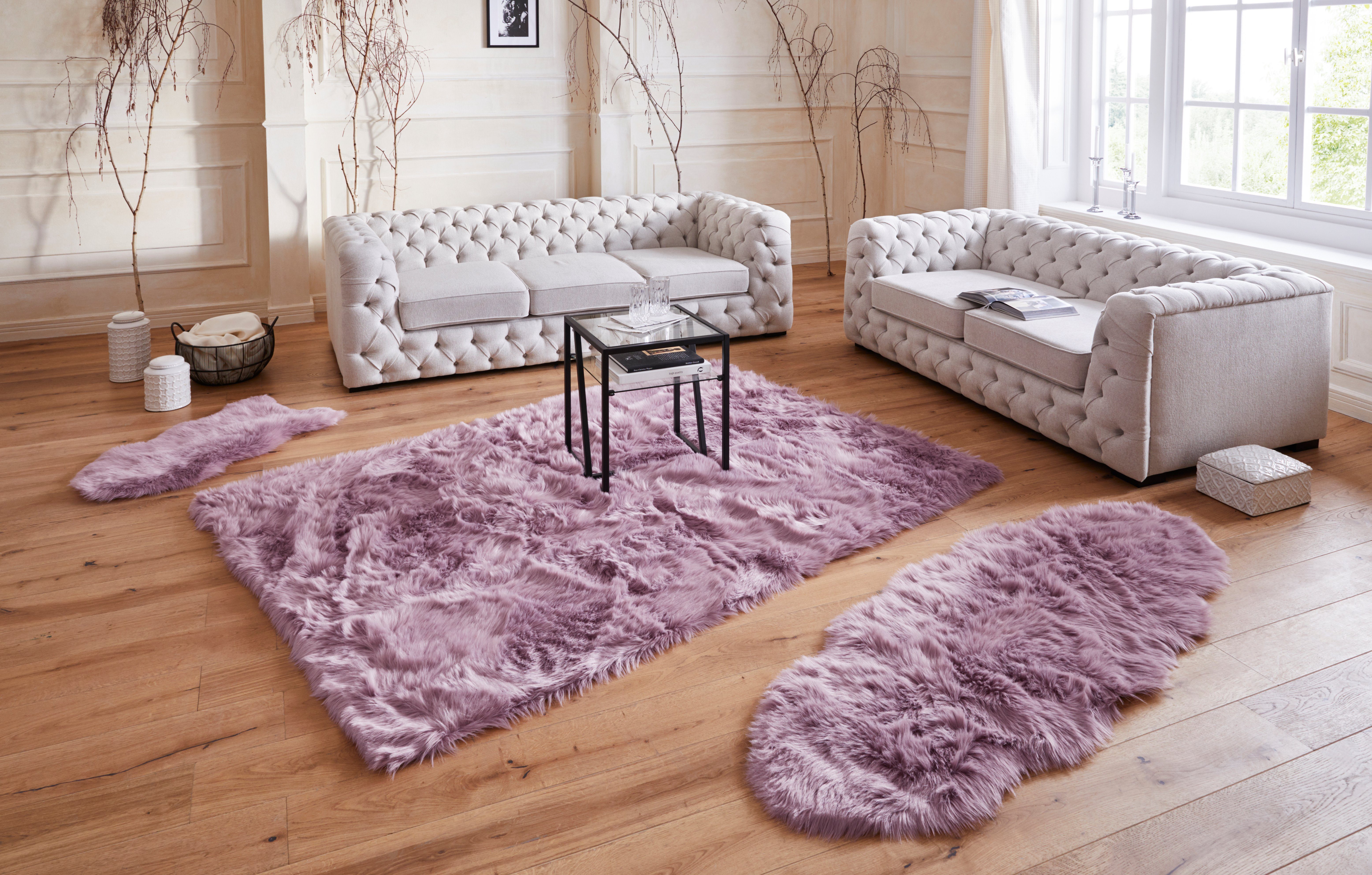 Guido Maria Kretschmer Home&Living Vachtvloerkleed Triana Imitatiebont, unikleur, vloerkleden voor woonkamer, slaapkamer, eetkamer