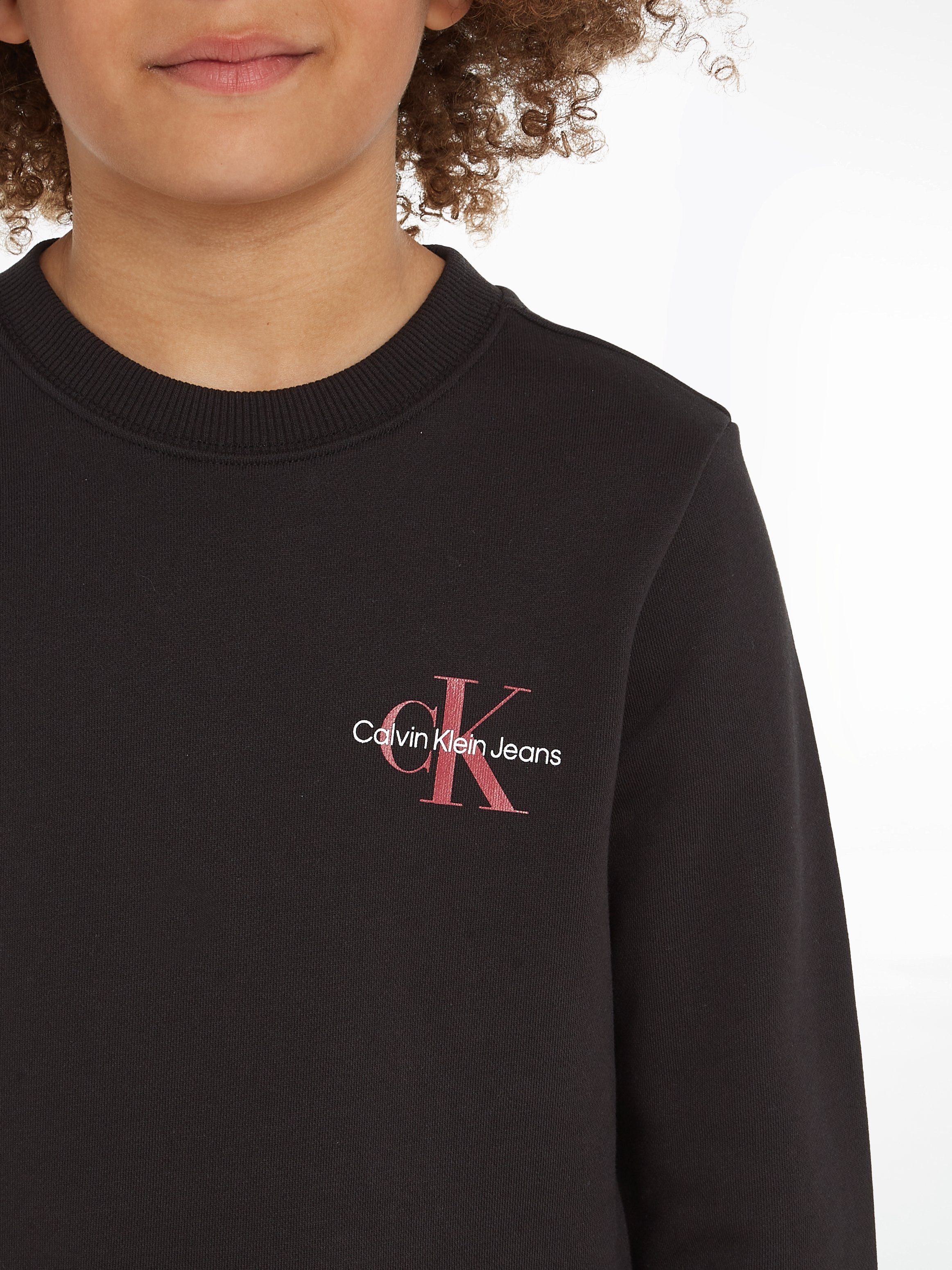 Calvin Klein Sweatshirt MONOGRAM CN SWEATSHIRT voor kinderen tot 16 jaar