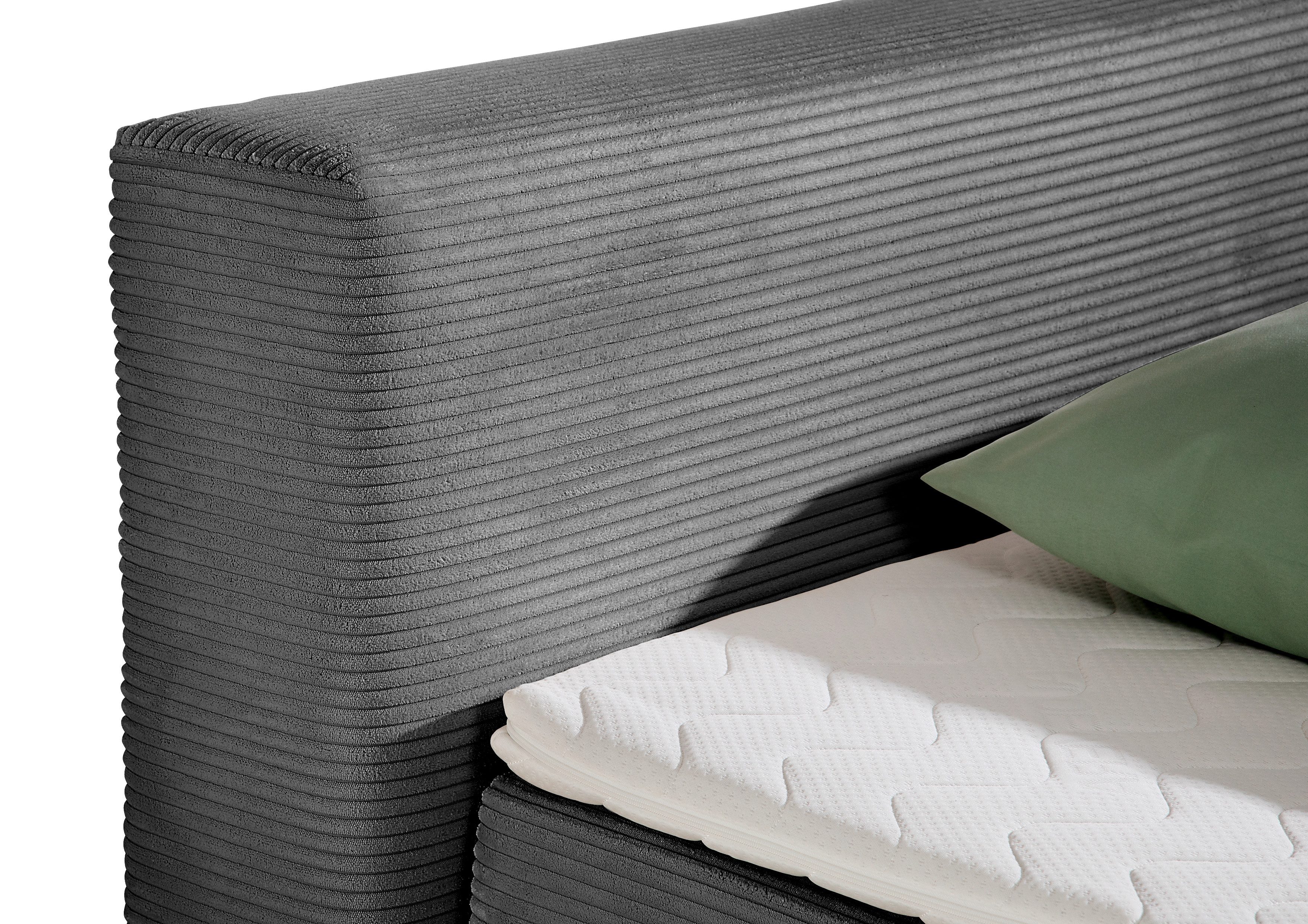 andas Boxspring Åby In cord bekleding, optioneel met en zonder matras verkrijgbaar