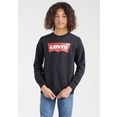 levi's kidswear sweatshirt batwing crewneck for boys zwart