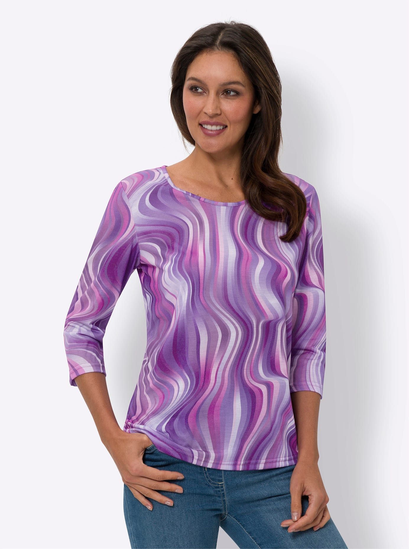 Classic Basics Shirt met lange mouwen Shirt met ronde hals (1-delig)