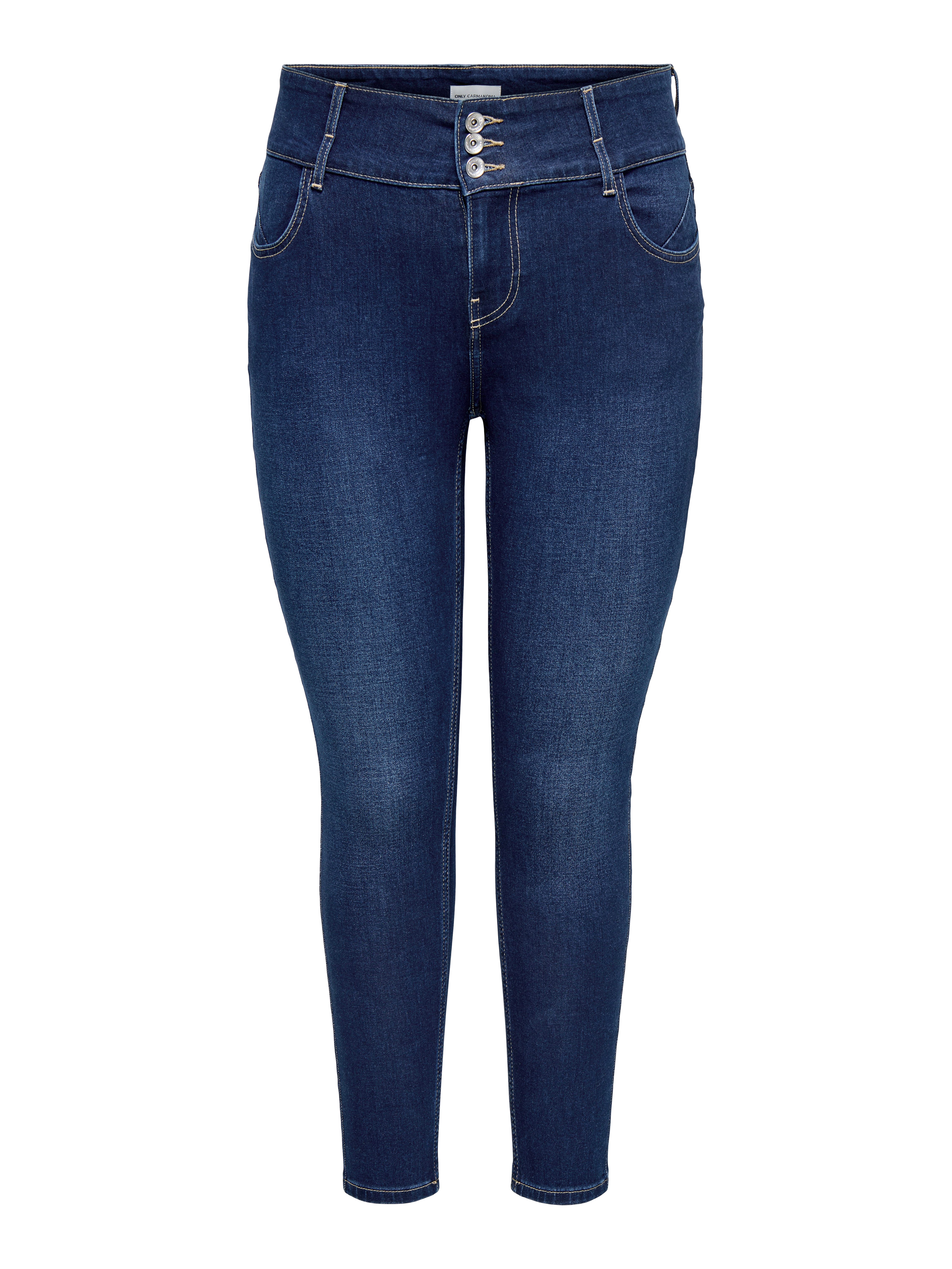 ONLY CARMAKOMA Skinny fit jeans CARANNA HW SKINNY ANK MBD DNM ANA