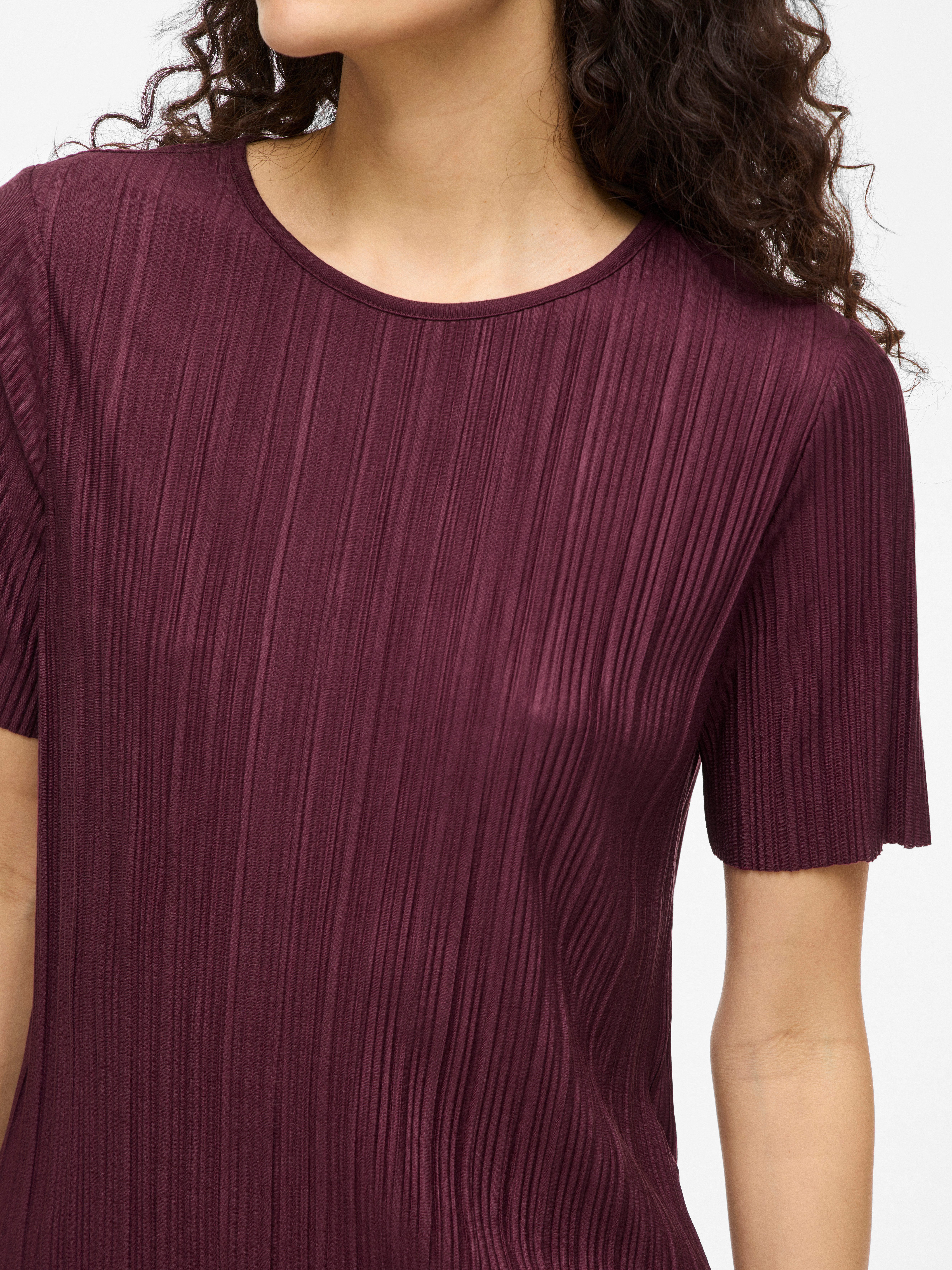 Vila Shirt met korte mouwen VIPLISA O-NECK S/S TOP - NOOS