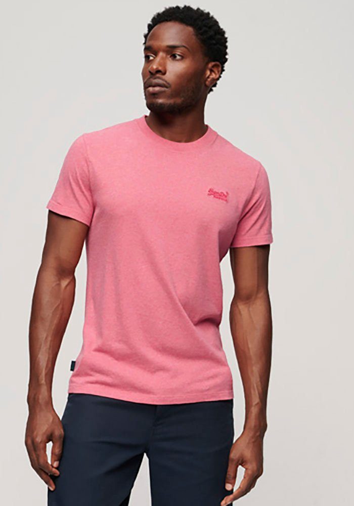 Superdry Shirt met ronde hals ESSENTIAL LOGO EMB TEE