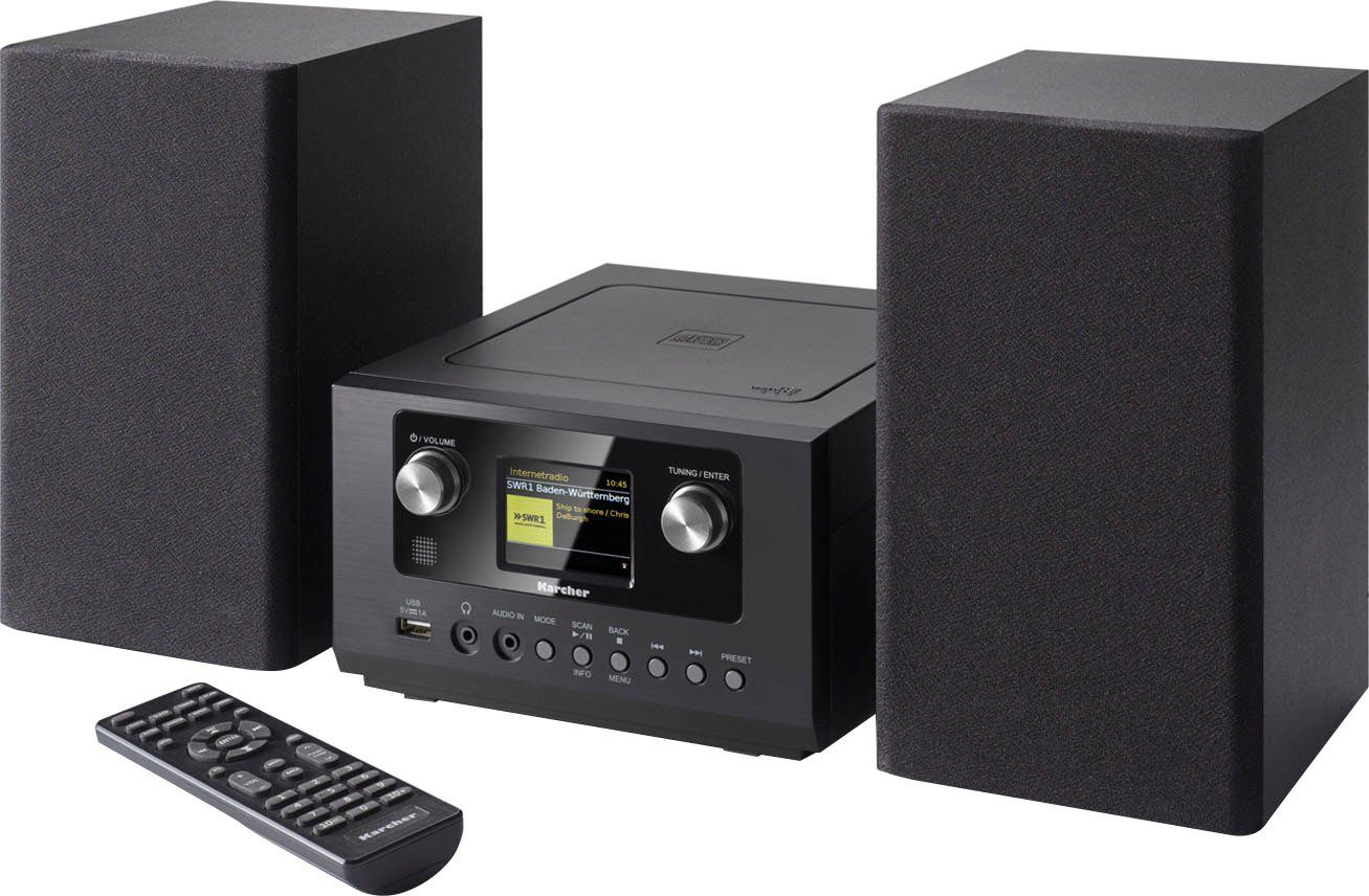 Karcher Stereoset MC 6490DI FM-tuner met RDS, internetradio, FM met RDS, 10 W), CD-speler, DAB+