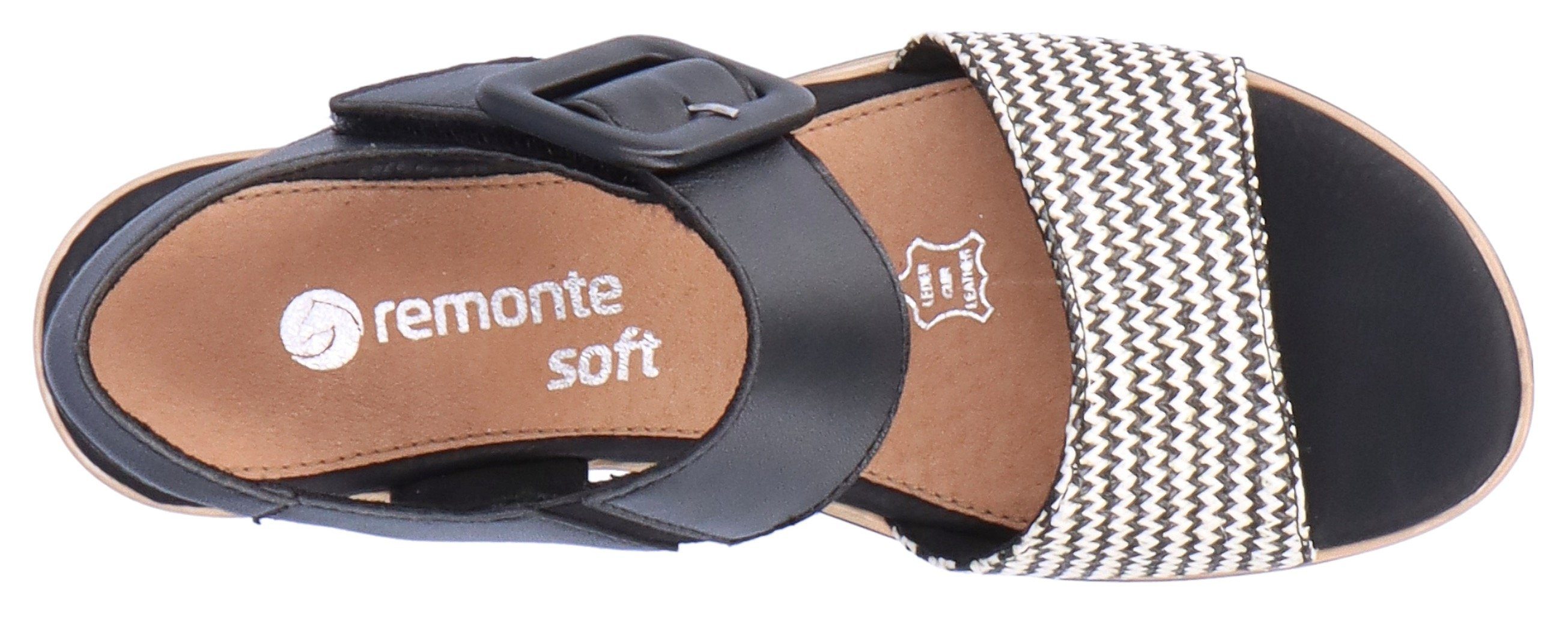 Remonte Sandaaltjes ELLE-Collection , zomerschoen, sandaal, comfortschoen met klittenband onder de siergesp