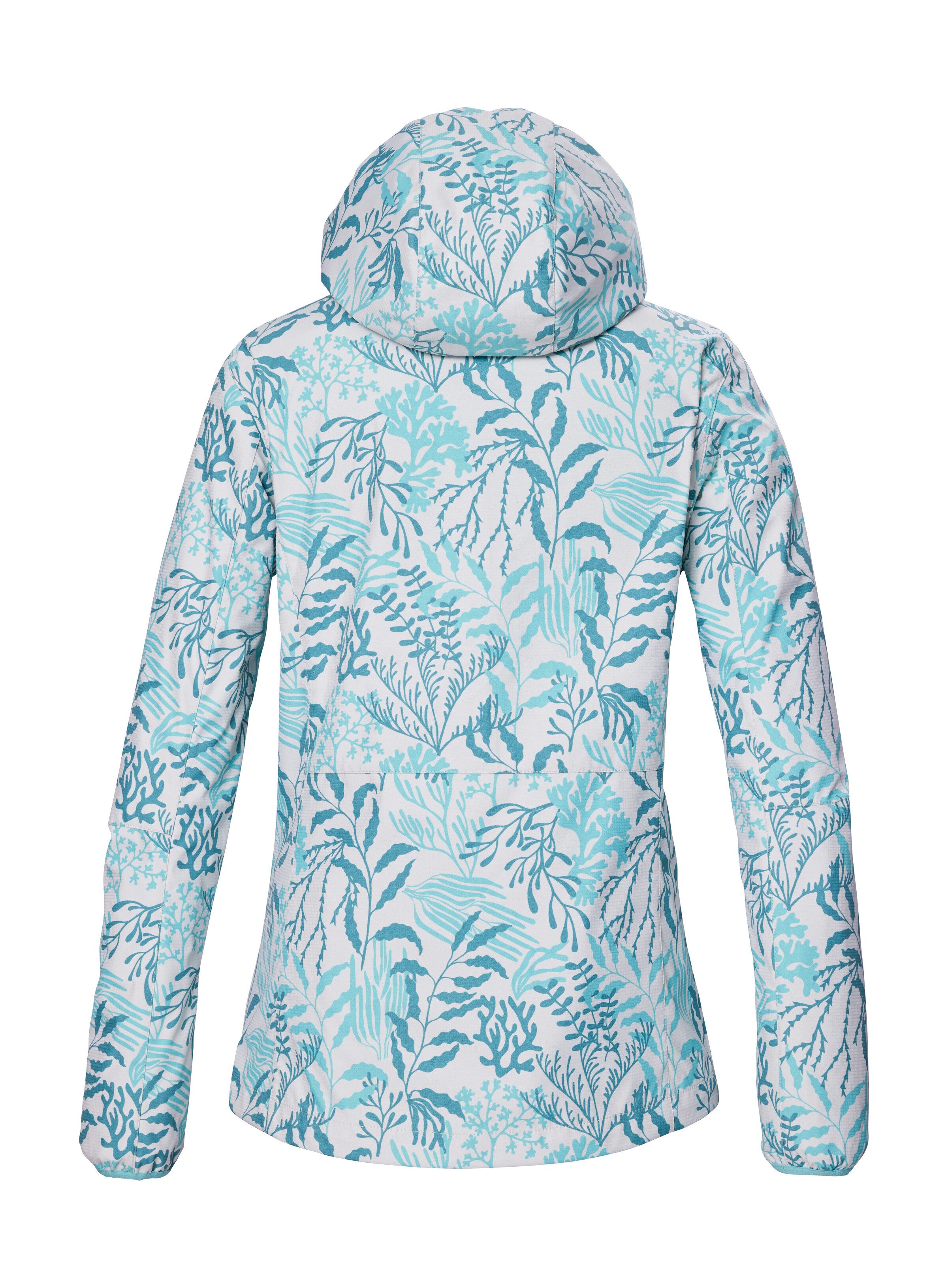 Killtec Softshell-jack KOS 56 WMN SFTSHLL JCKT Waterafstotende, winddichte softshelljack met bloemprint