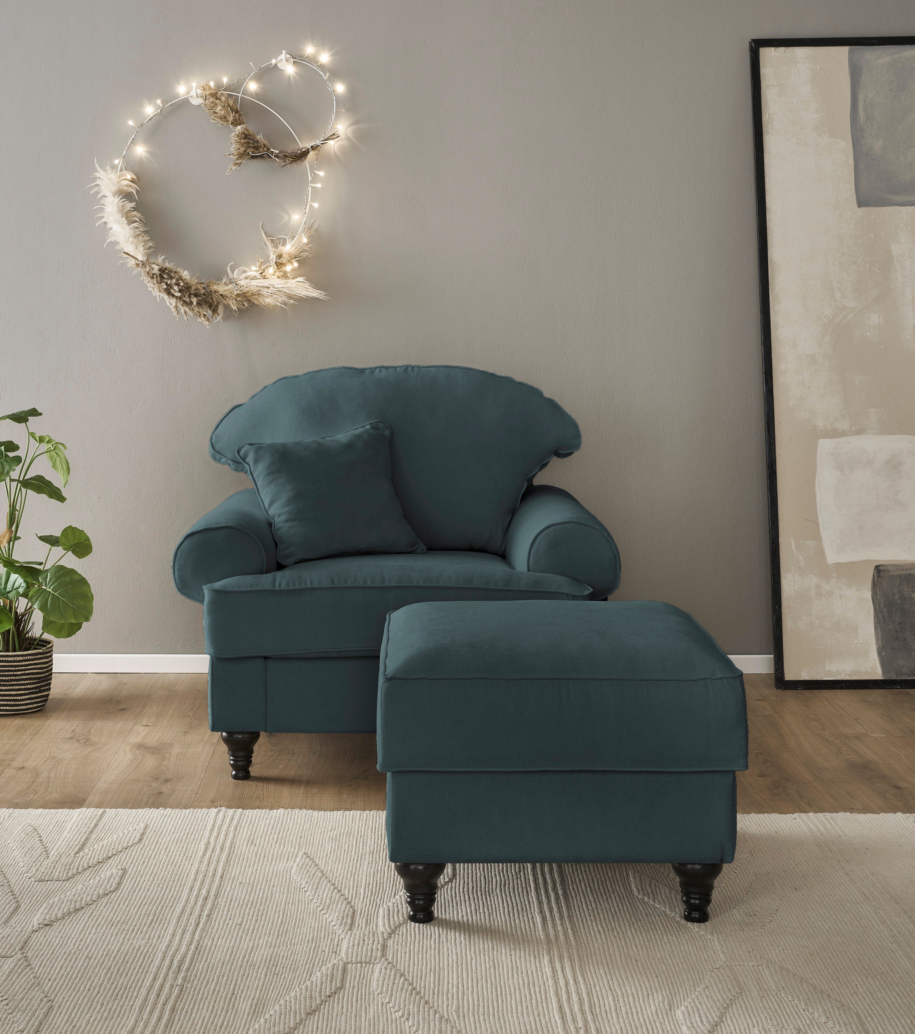 Home affaire Fauteuil Westminster met binnenveringsinterieur (set, 2 stuks)