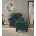 home affaire fauteuil westminster met binnenveringsinterieur (set, 2 stuks) groen