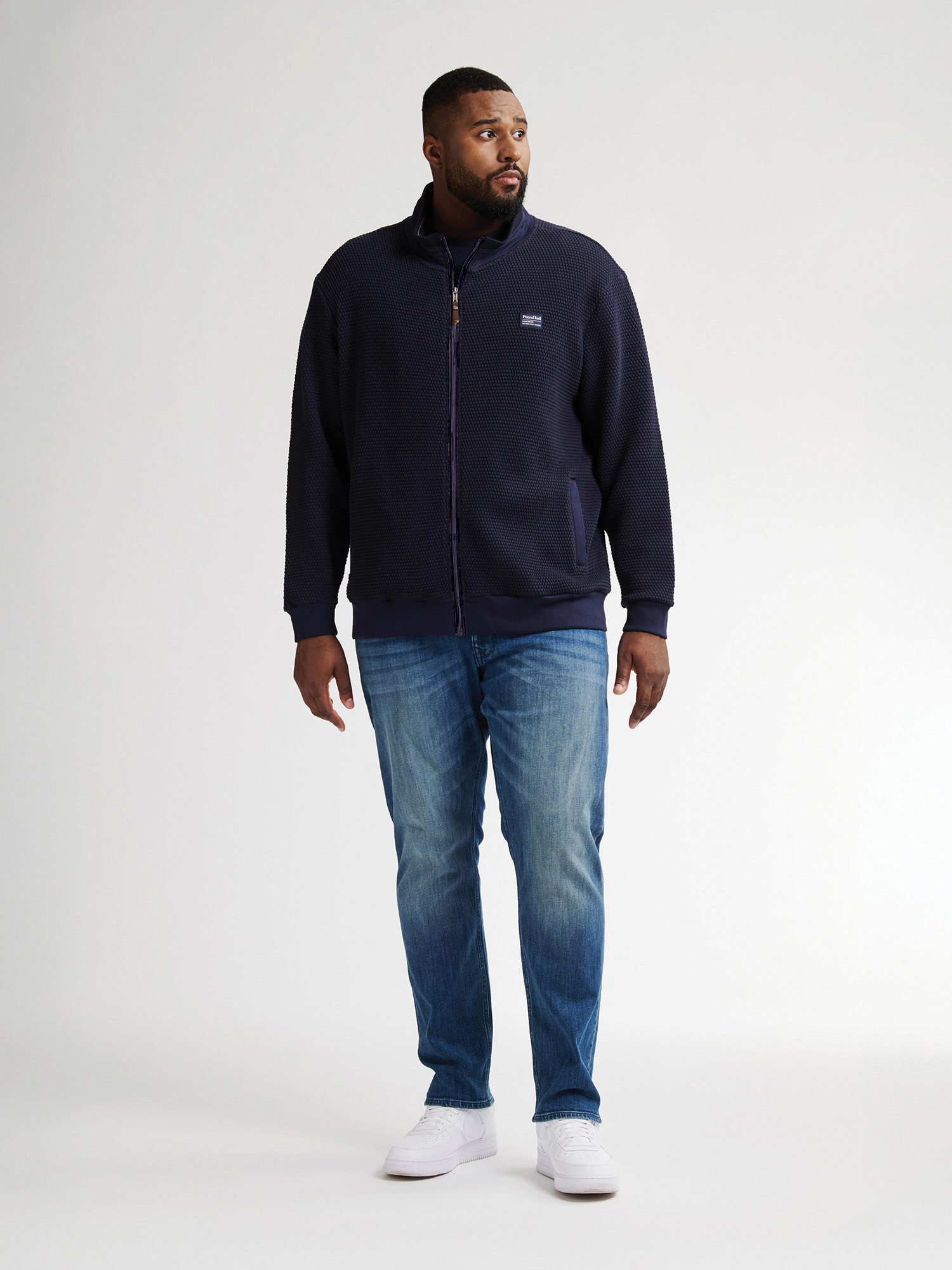 Petrol Industries Sweater met geborduurd logo