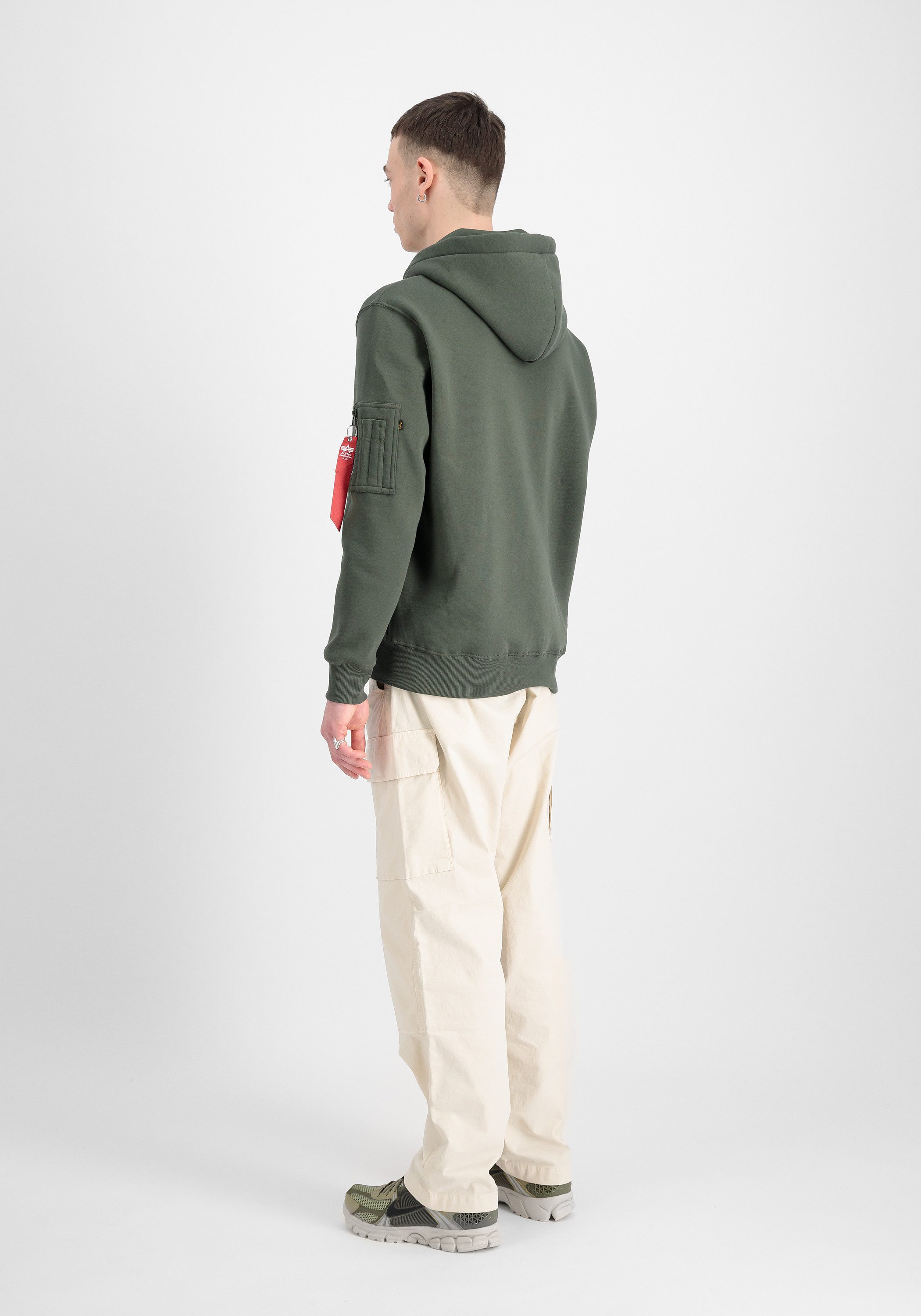 Alpha Industries Hoodie Men Hoodies Alpha Puff Print Hoodie