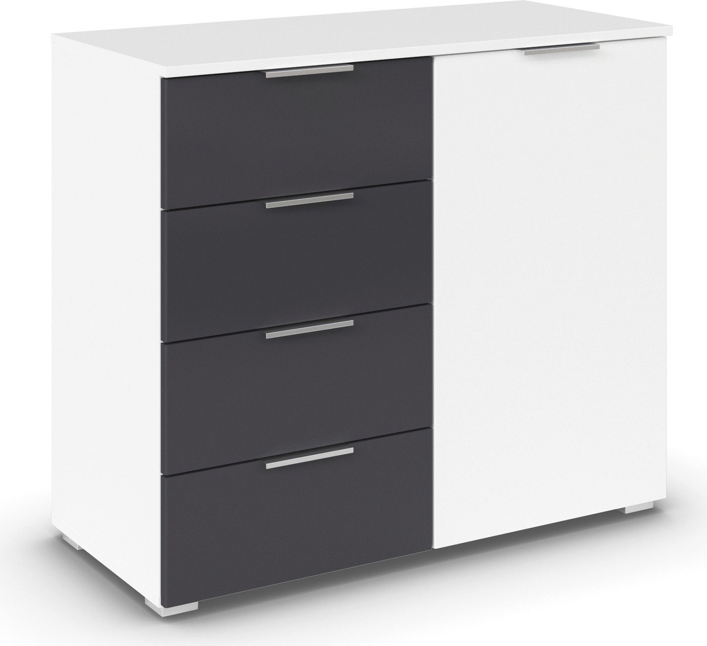 rauch Ladekast Monza kast sideboard waskast met 4 ruime lades in trendy kleurencombinaties