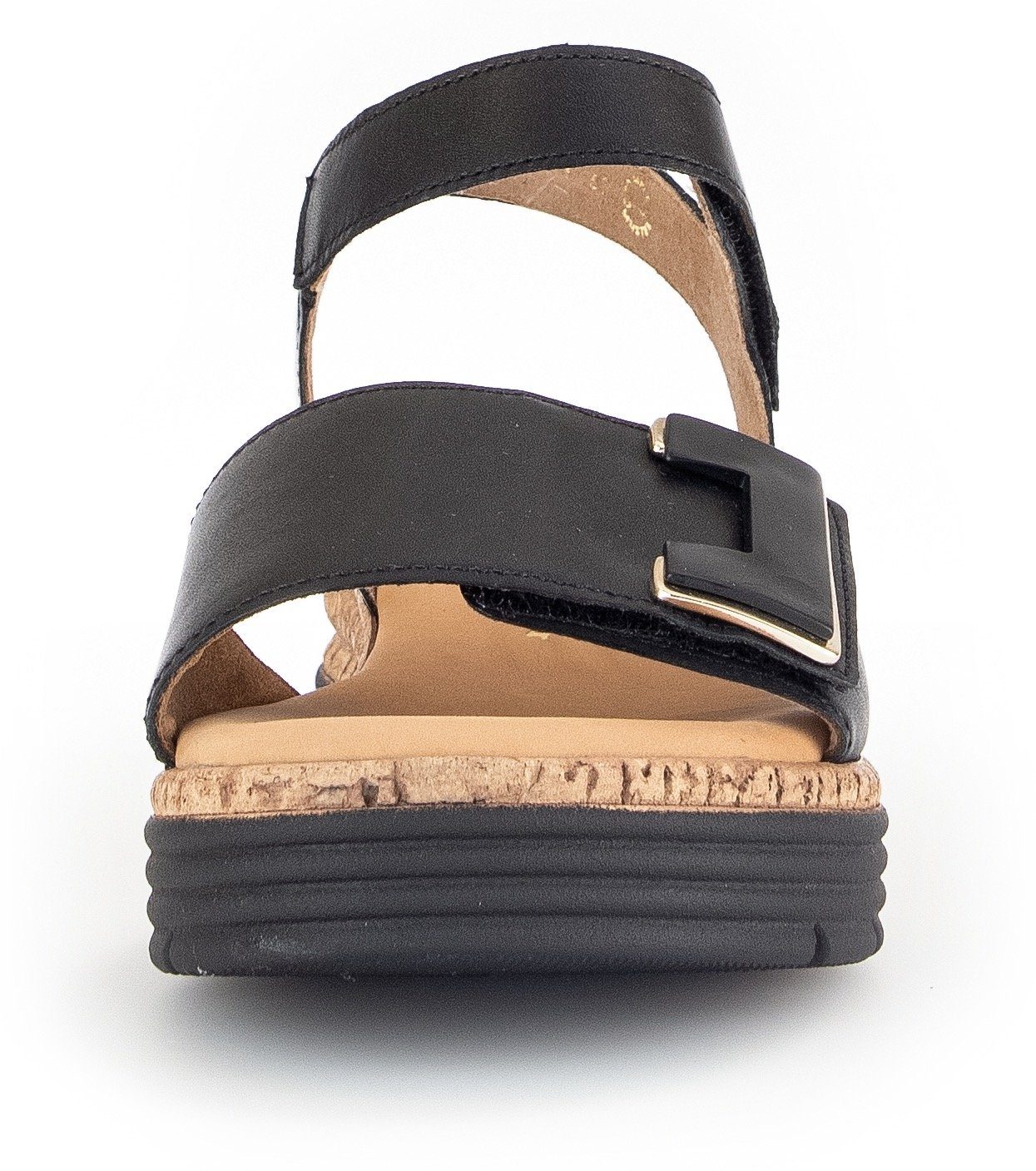 Gabor Sandaaltjes Genua sleehak, zomerschoen, sandalen met klittenbandsluitingen, breedte g