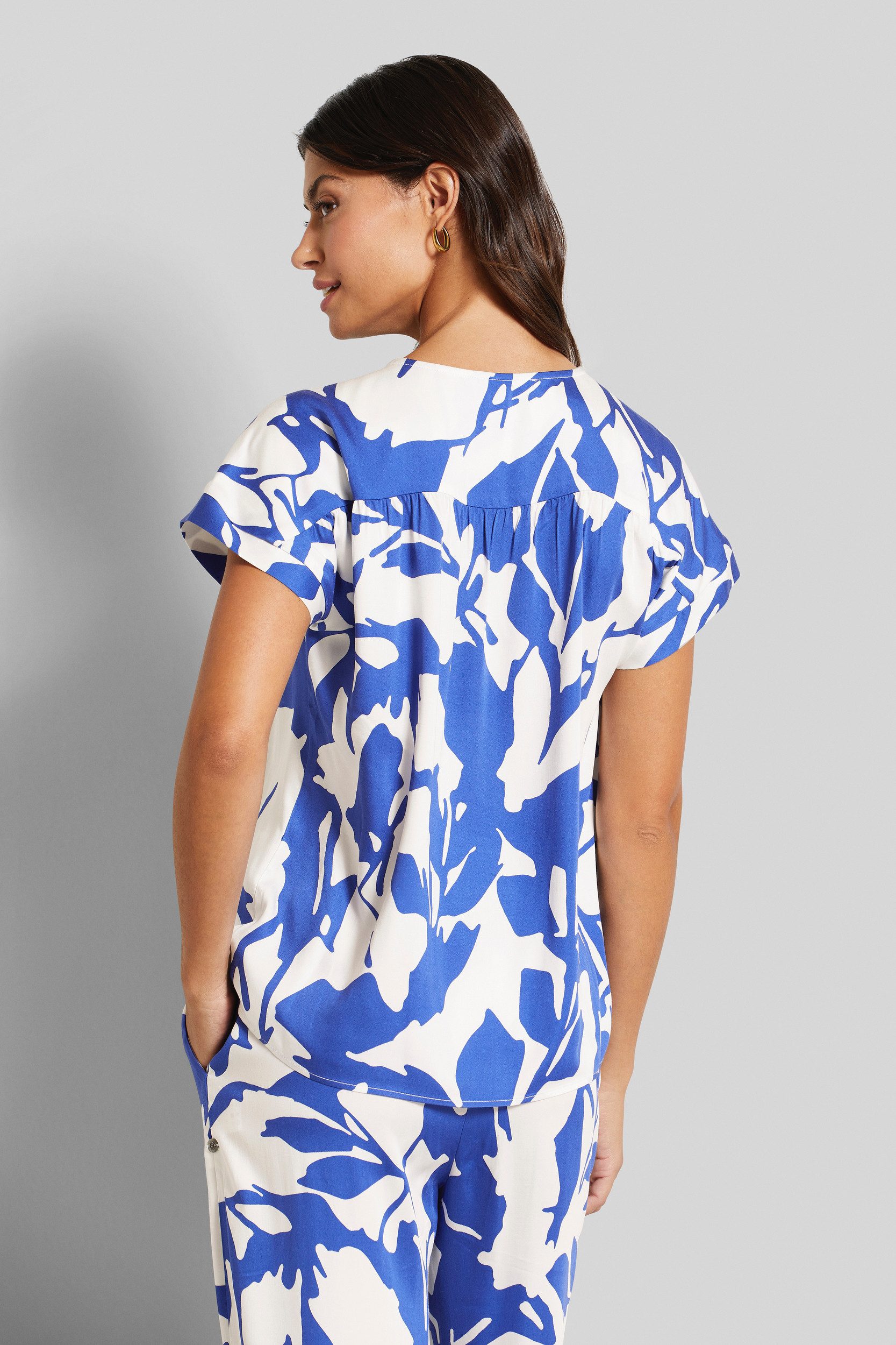 Bugatti Blouse met korte mouwen met afhangende schouders