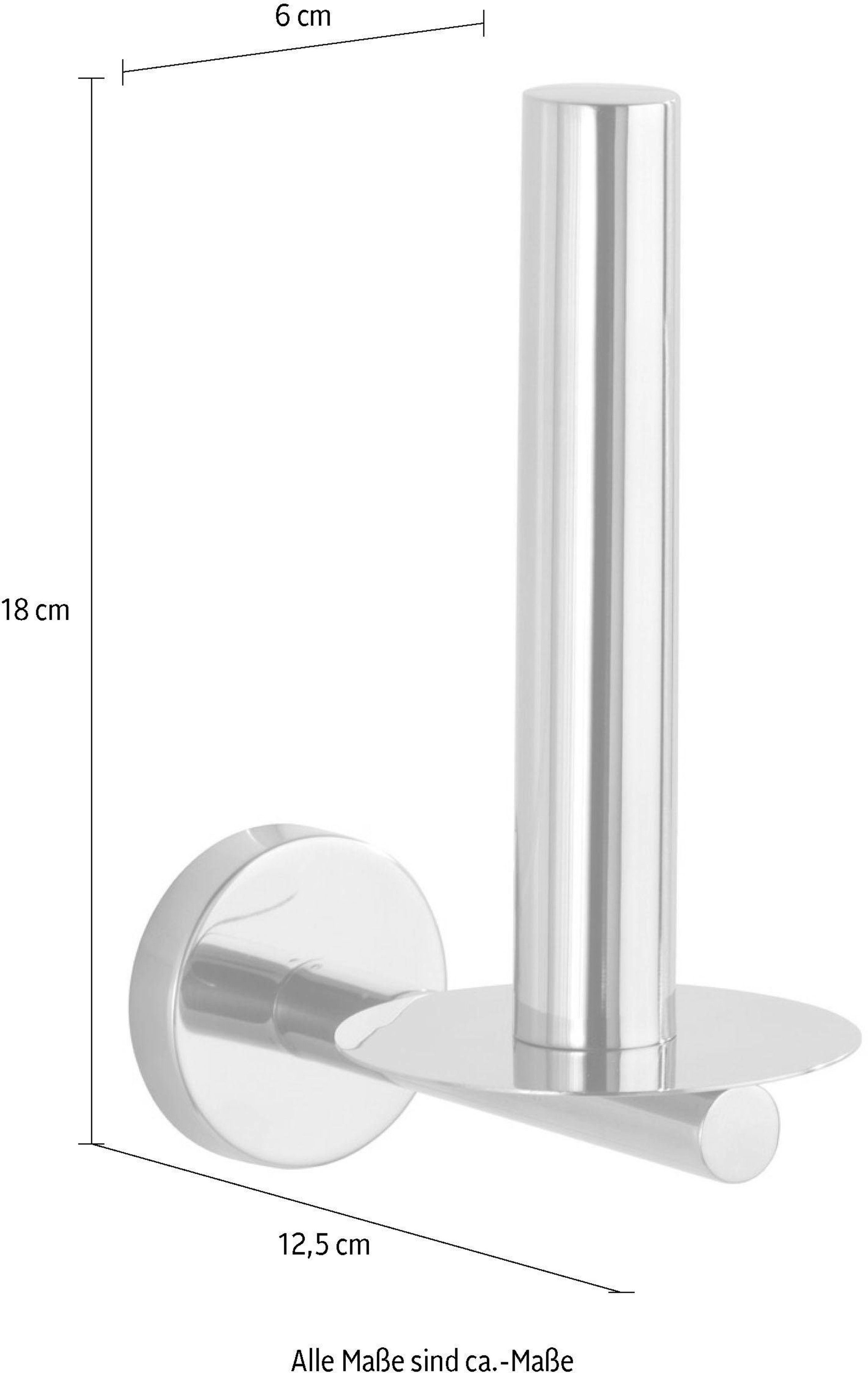 WENKO Toilet-voorraadrollenhouder Bosio Edelstaal, roestvrij