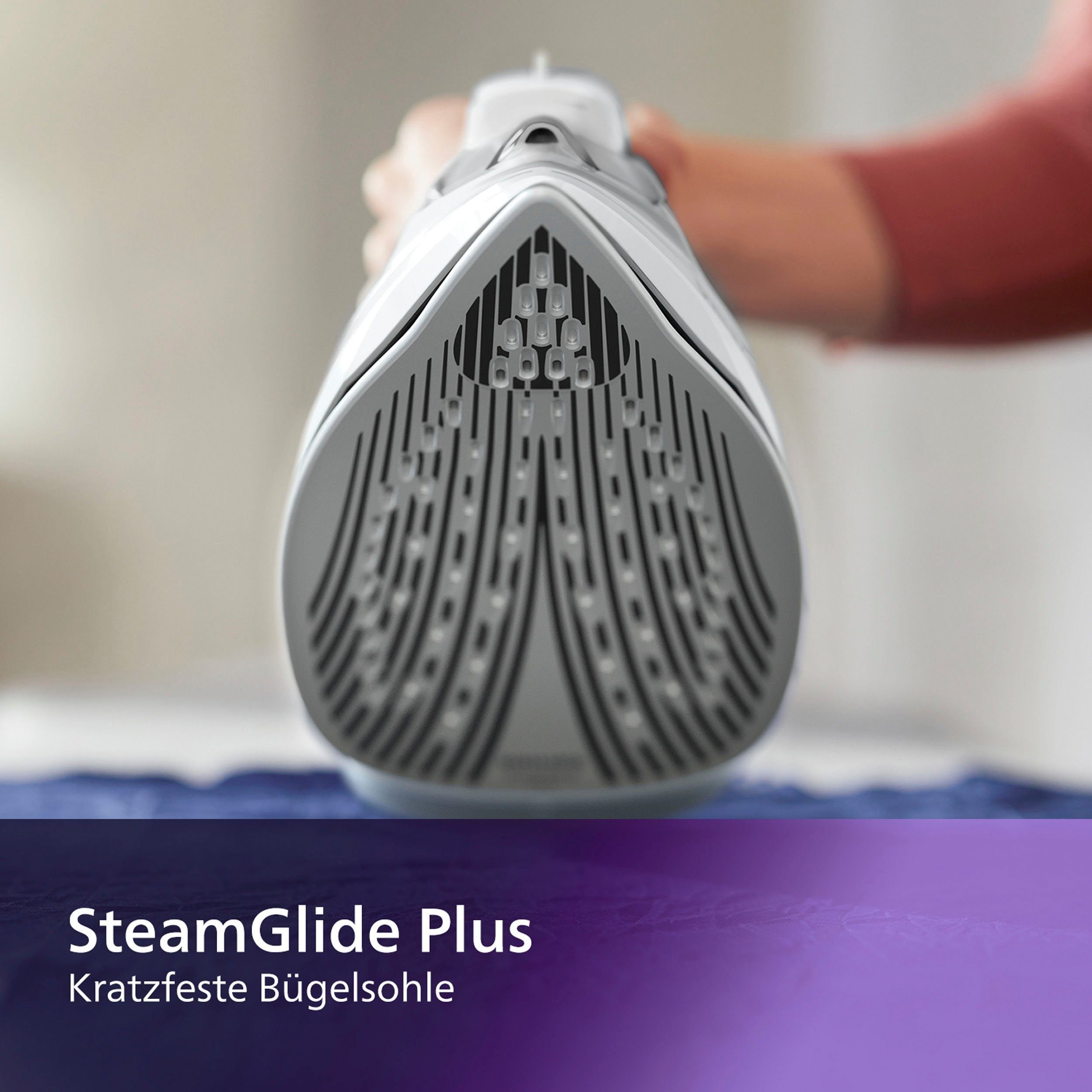 Philips Stoomstrijkijzer DST5010/10 SteamGlide Plus strijkzool, 320 ml waterreservoir, 160 g stoomstoot