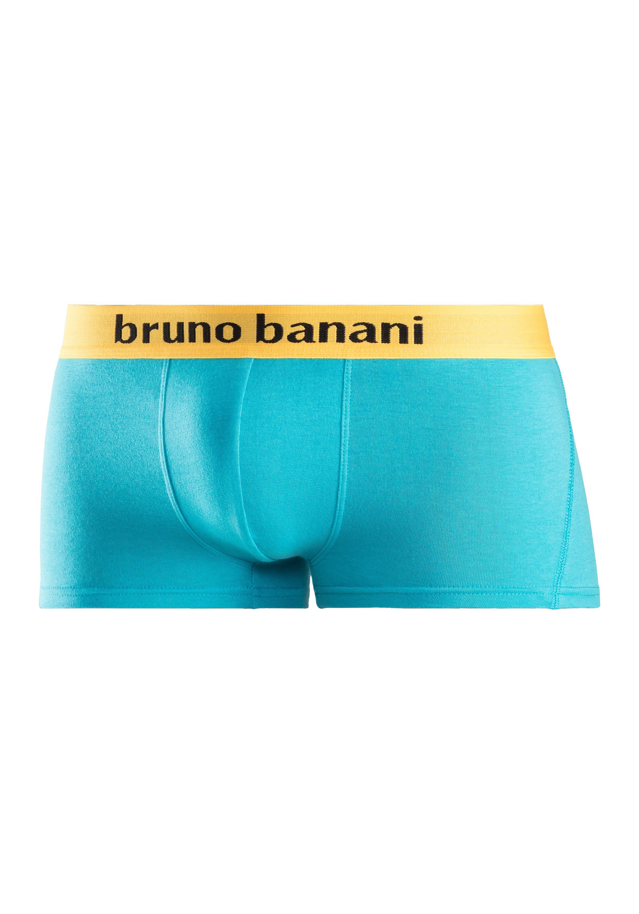 Bruno Banani Hipster strak zittende boxershorts met logo webband van katoenmix (set, 4 stuks)