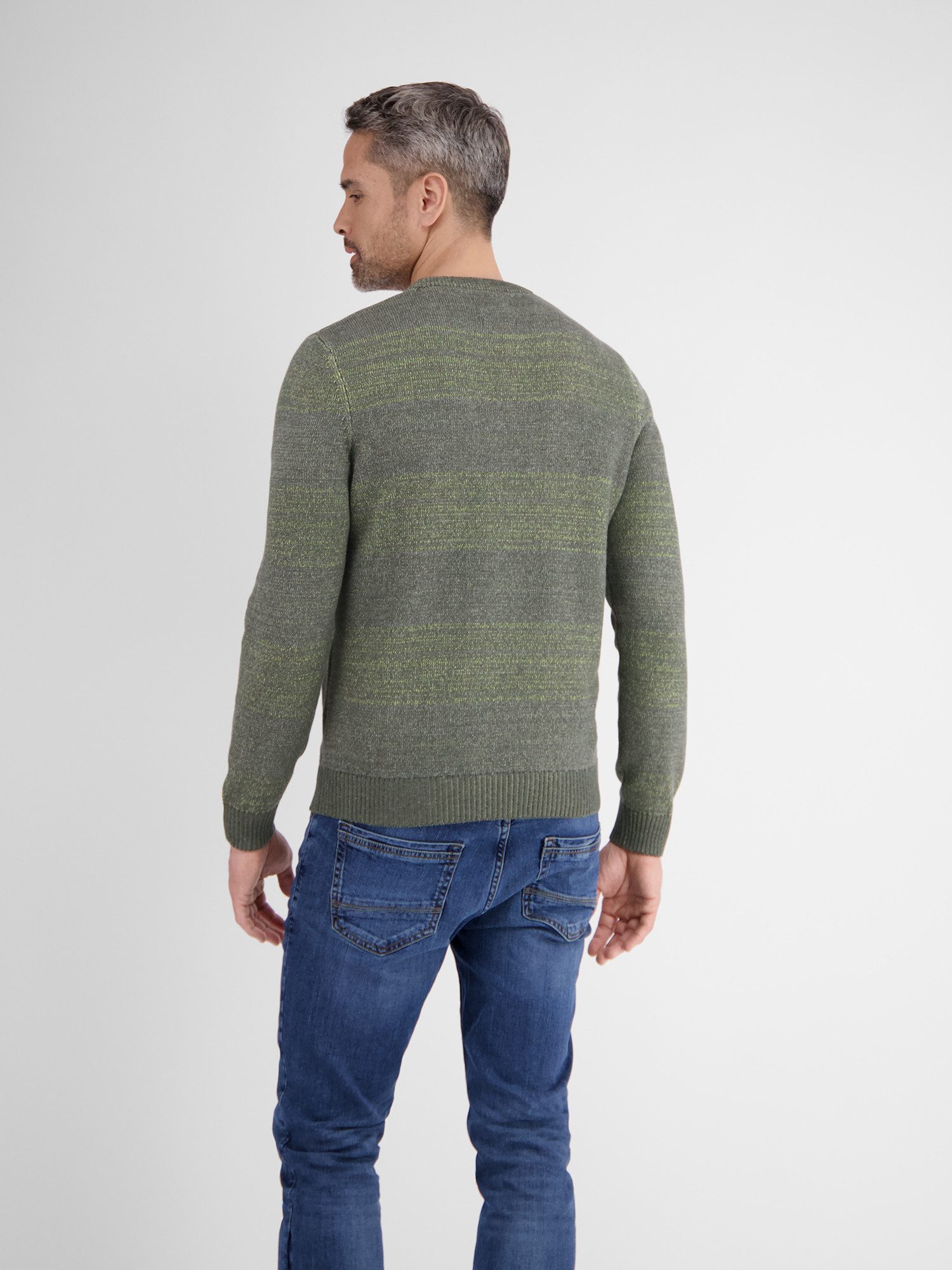 Lerros Gebreide trui LERROS breipullover in melange-streeplook