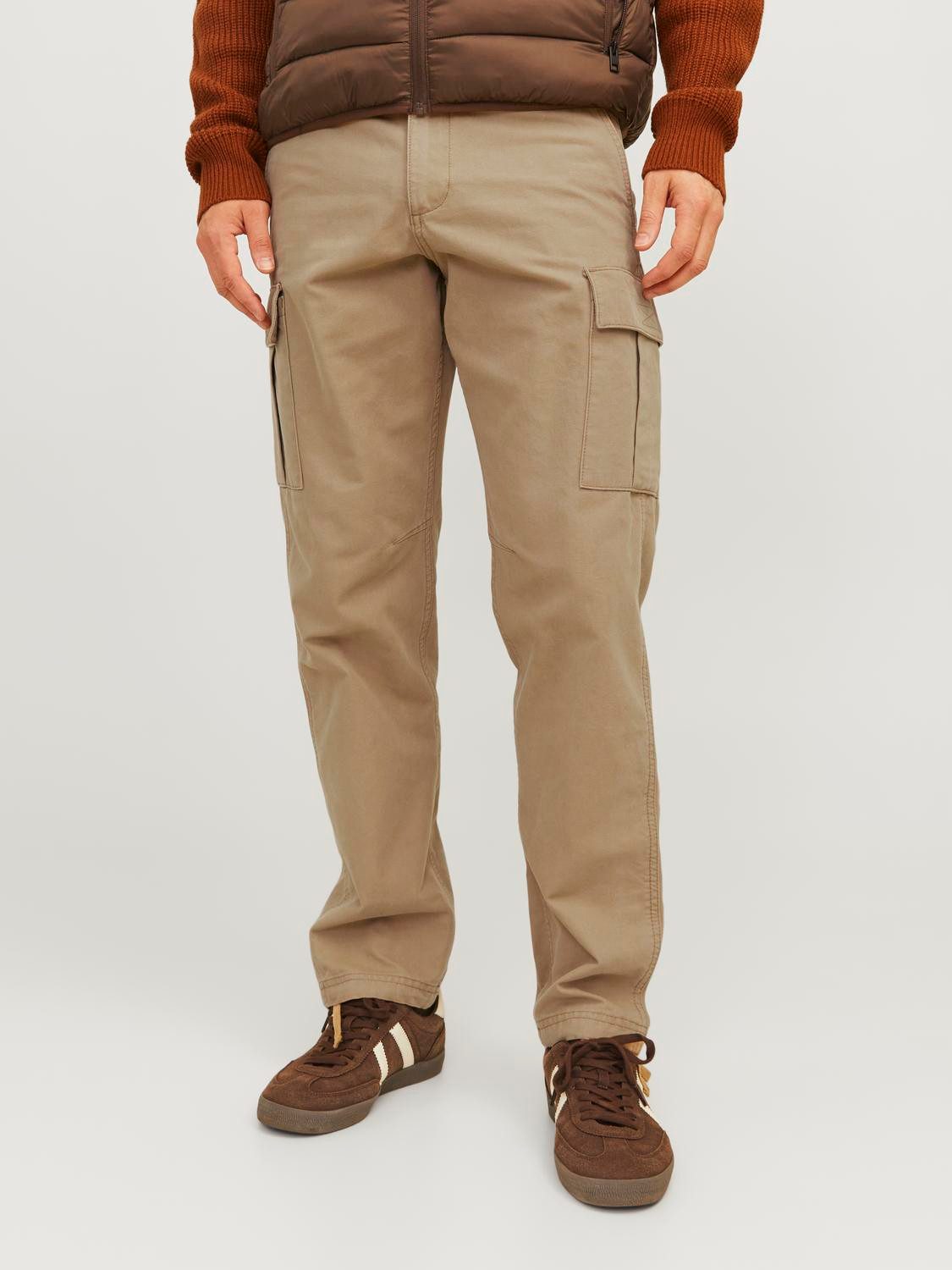 Jack & Jones Cargobroek JPSTKANE BARKLEY CARGO PANT NOOS heren cargobroeken maat 33 bruin