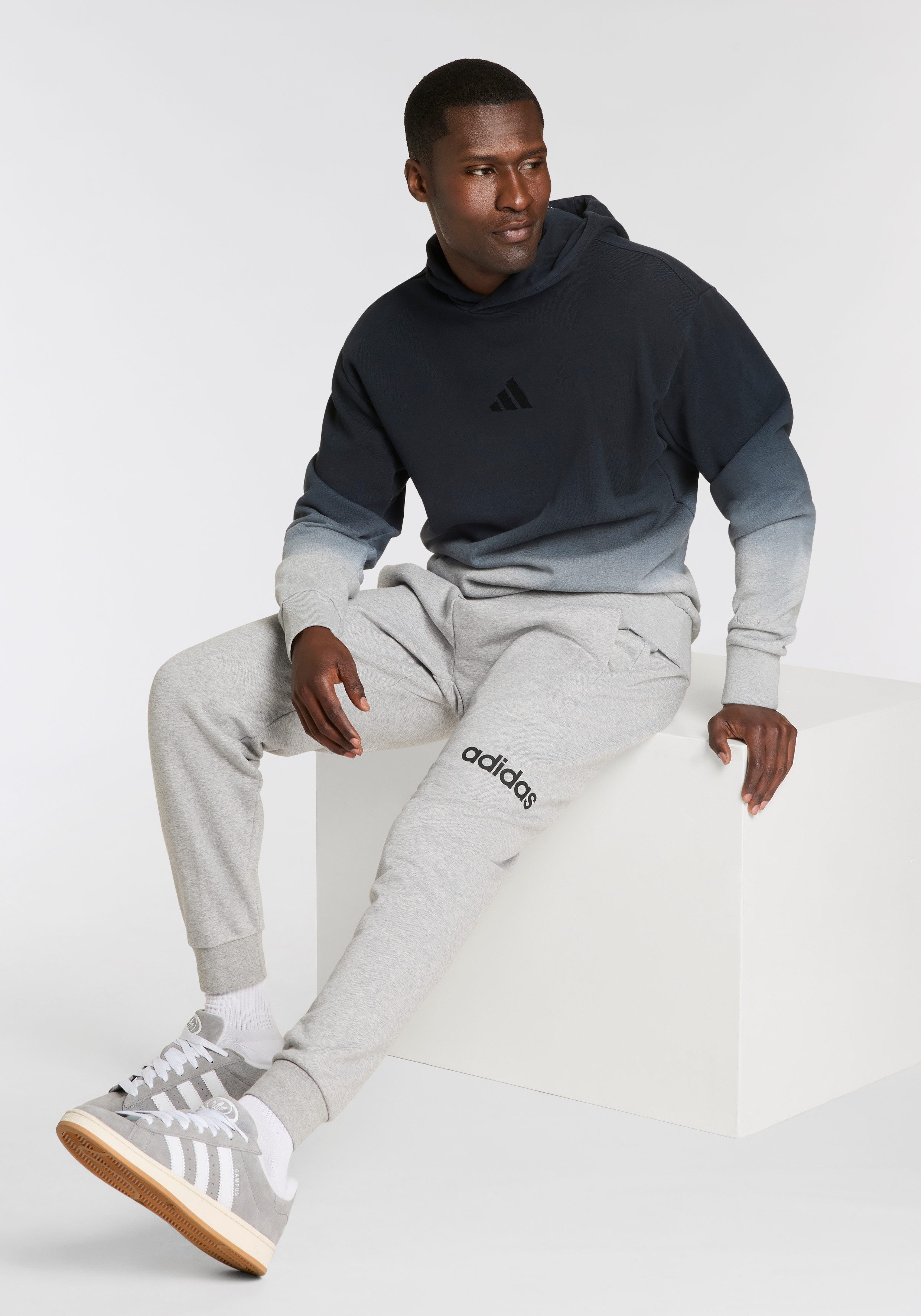 adidas Sportswear Sportbroek M LIN FT PT van zacht french terry materiaal (1-delig)