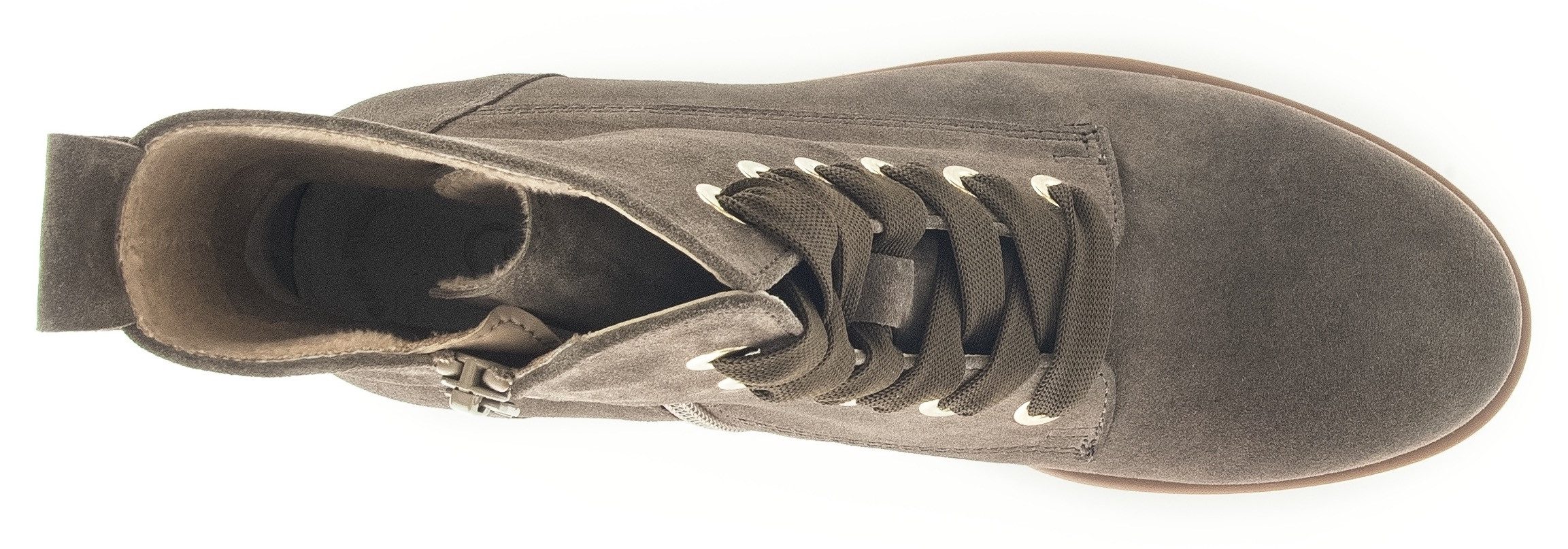 Gabor Veterlaarsjes blokhak, herfstmode, veterschoenen met best fitting-uitrusting