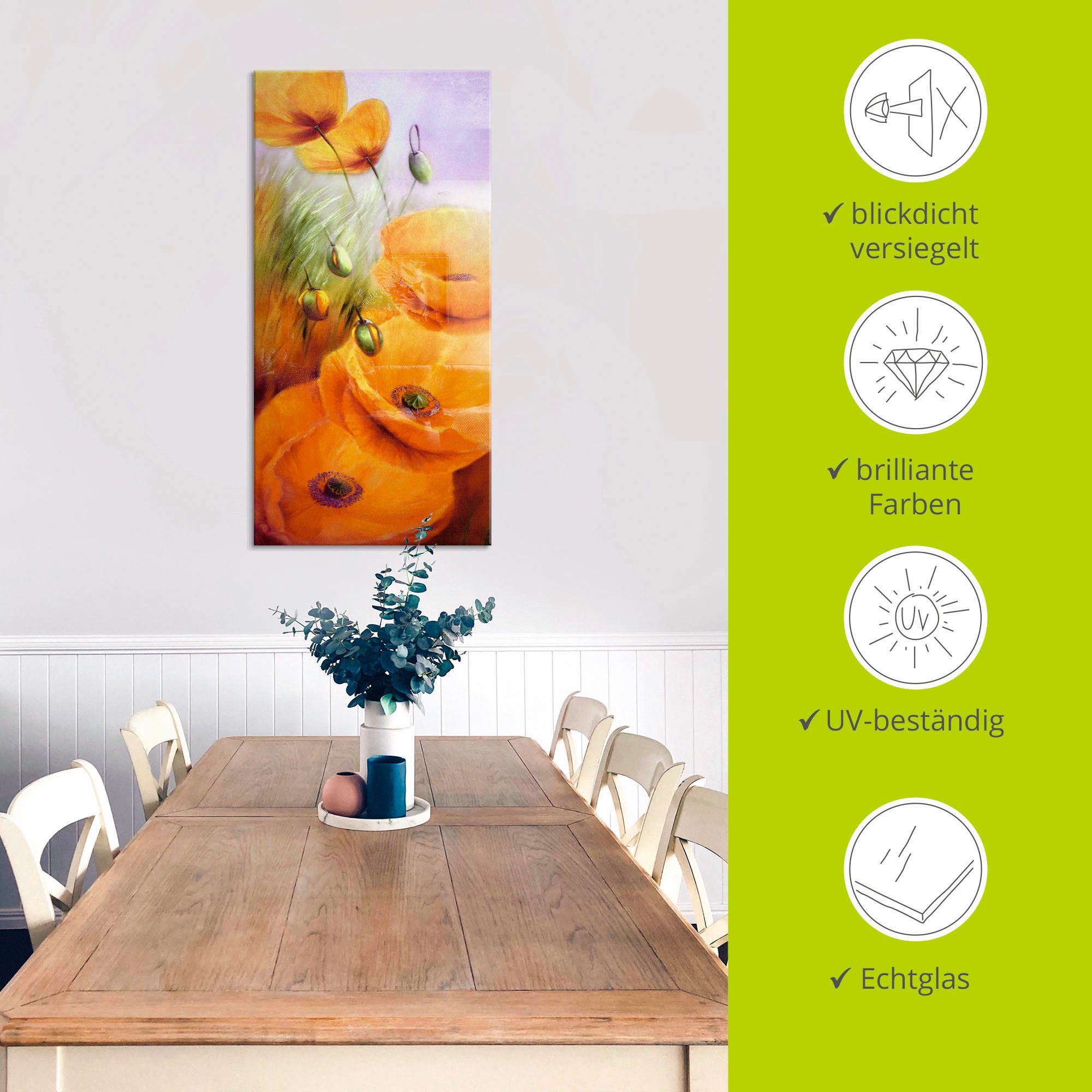 Artland Print op glas Geen bewolkte dagen meer