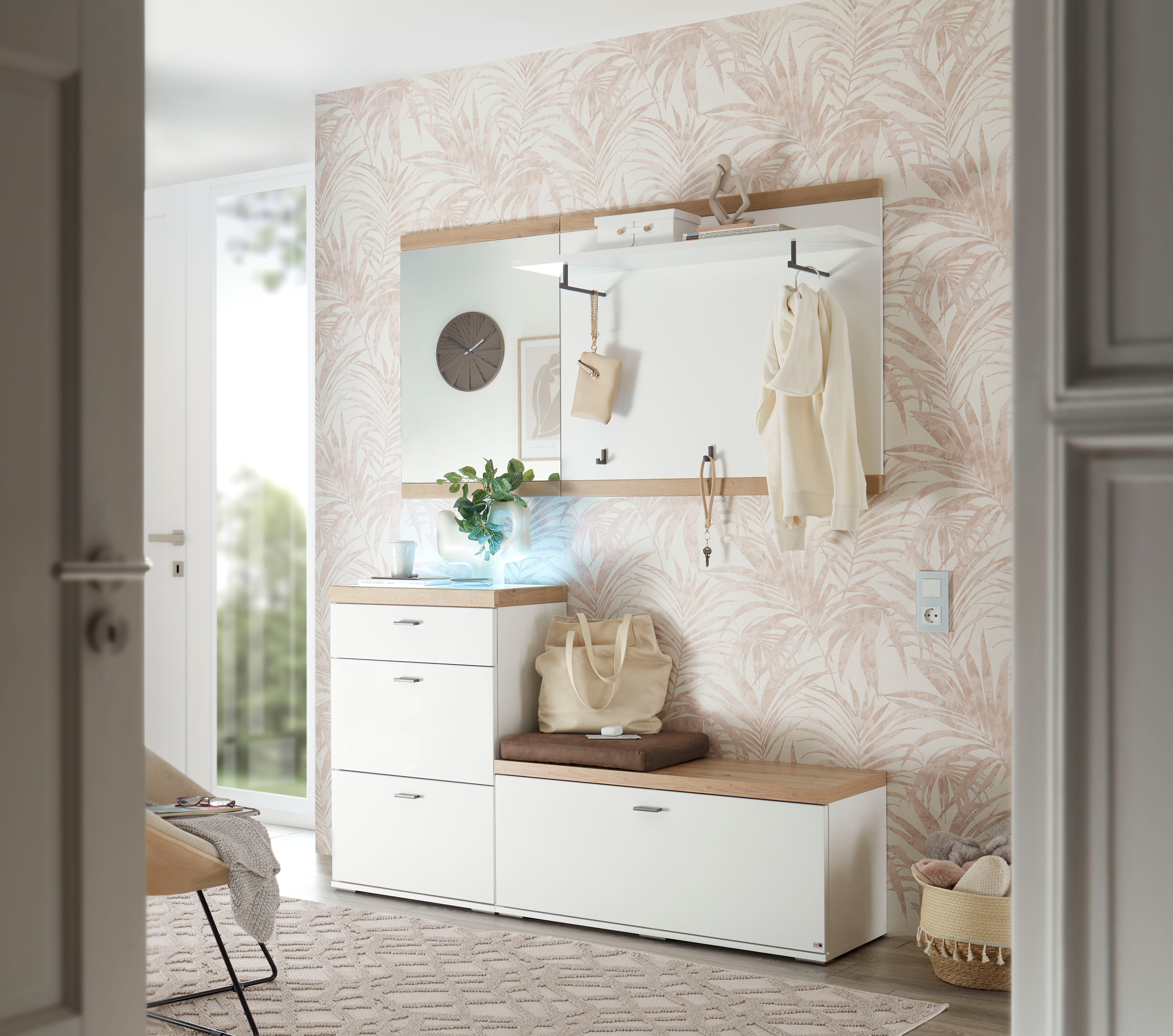 set one by Musterring Compact kapstokmeubel Lancaster Dielen bestaande uit 4 delen, verkrijgbaar in twee kleuren, totale breedte 160 cm (4 stuks)