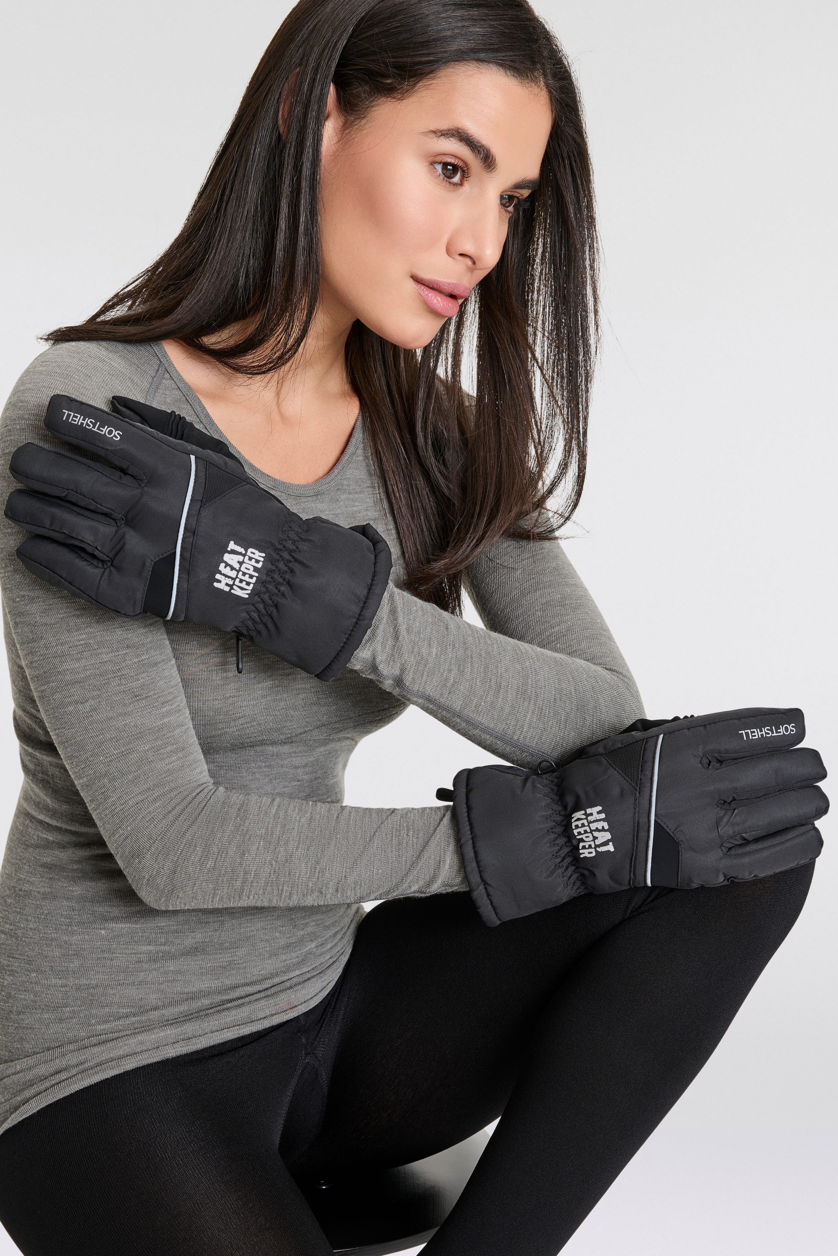 HEAT keeper Skihandschoenen LADIES SKI GLOVES PRO met knus, warm fleece binnenvoering, perfect voor de winter (TOG-waarde 6,3)